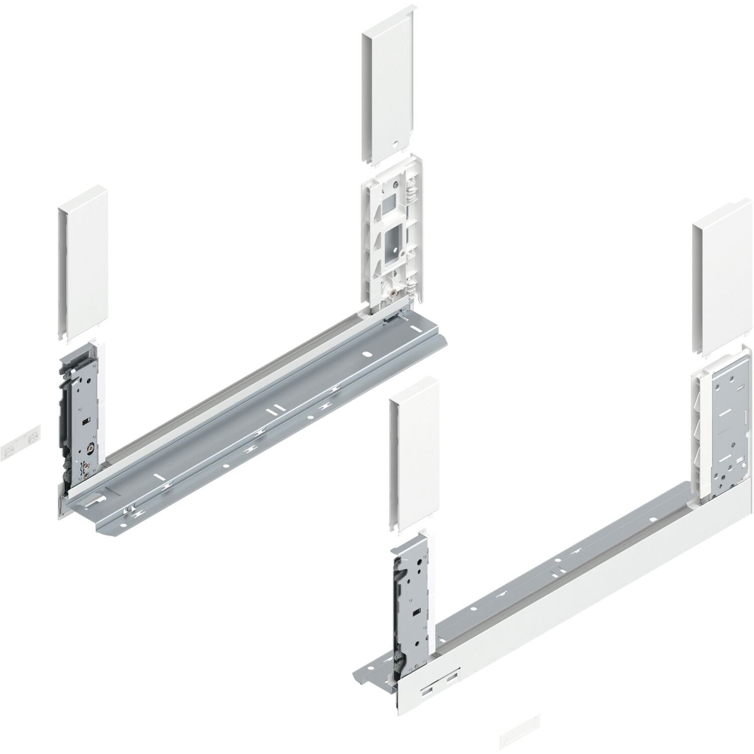 blum LEGRABOX free, Zarge Höhe C, NL 450, Seidenweiß-matt