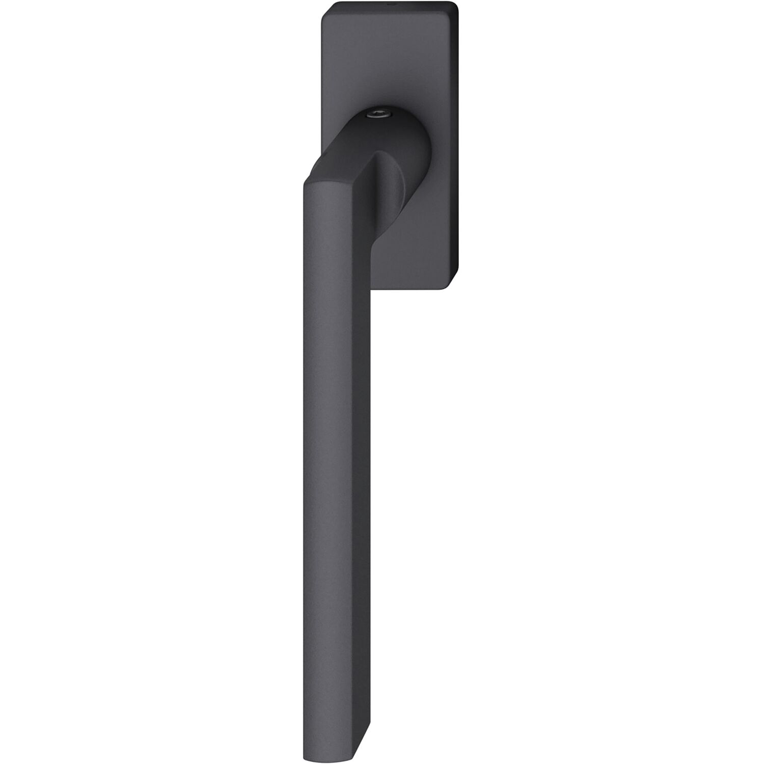 FSB Fenstergriff eckige Rosette Aluminium schwarz matt