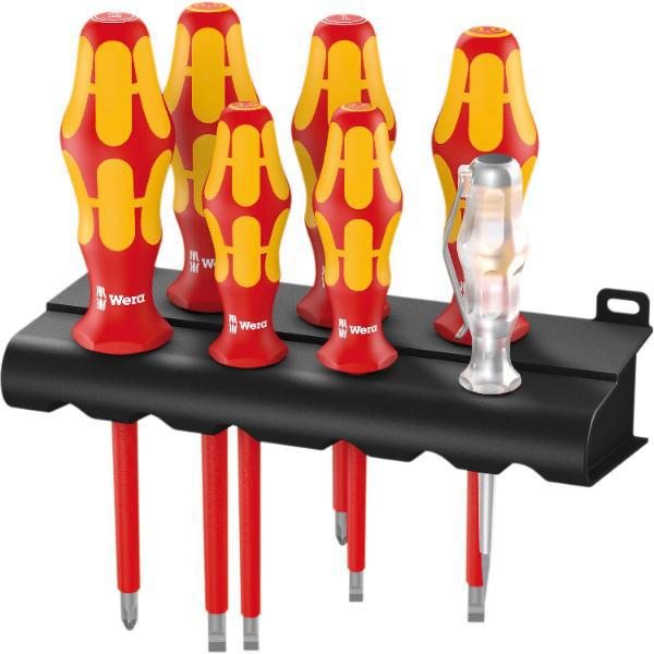 Wera VDE-Schraubendreher-Satz 160I/7+Rack Schlitz/Phillips 7-teilig