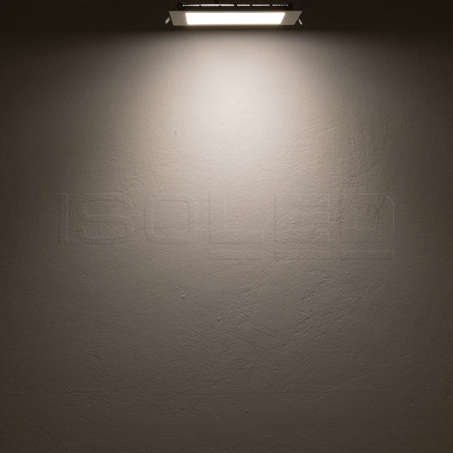 ISOLED LED Downlight 15W eckig ultraflach blendungsreduziert weiß neutralweiß dimmbar CRI90