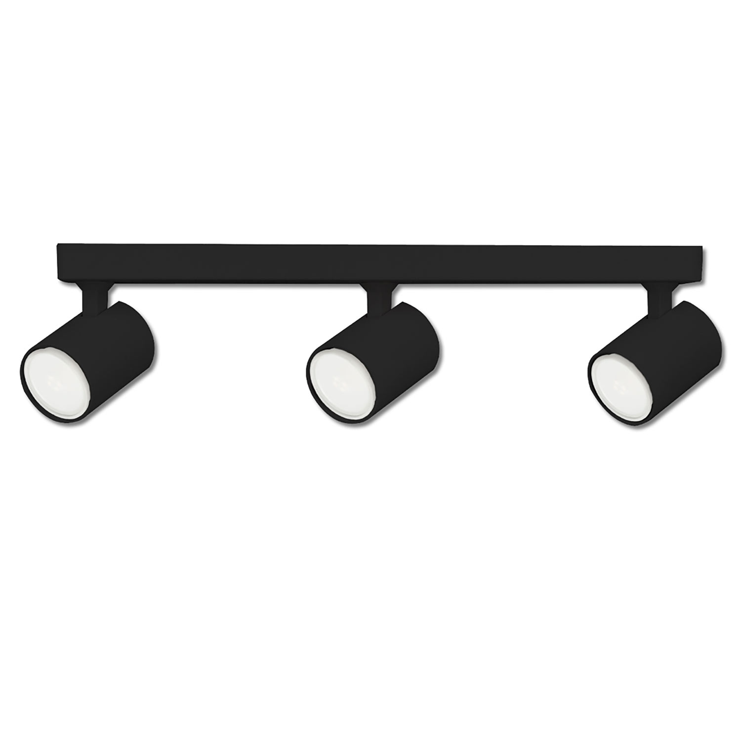 ISOLED Wand-/Deckenleuchte GU10 Triple IP20 schwarz exkl. Leuchtmittel