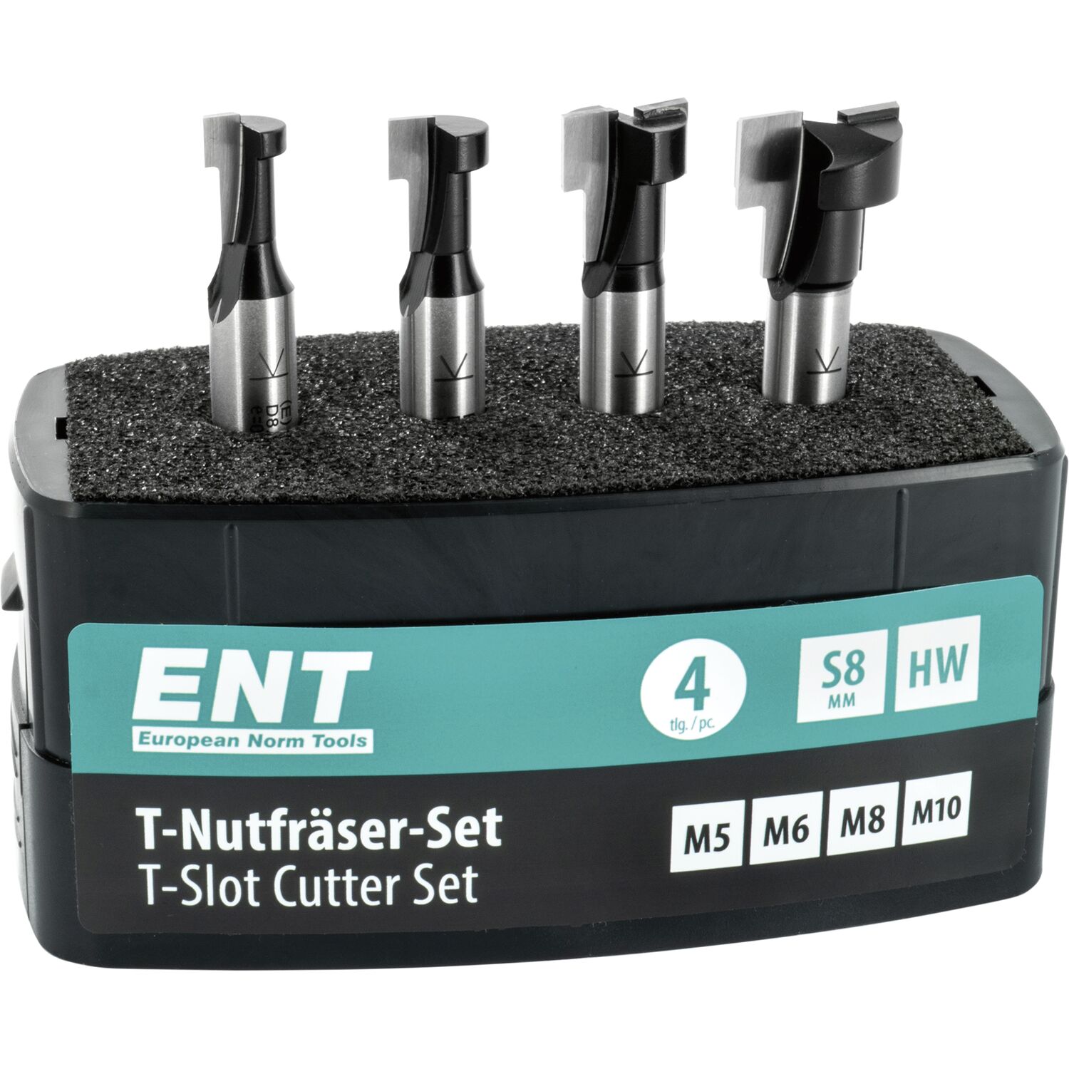 ENT Fräserkassette HW 4-teilig in Kunststoffbox