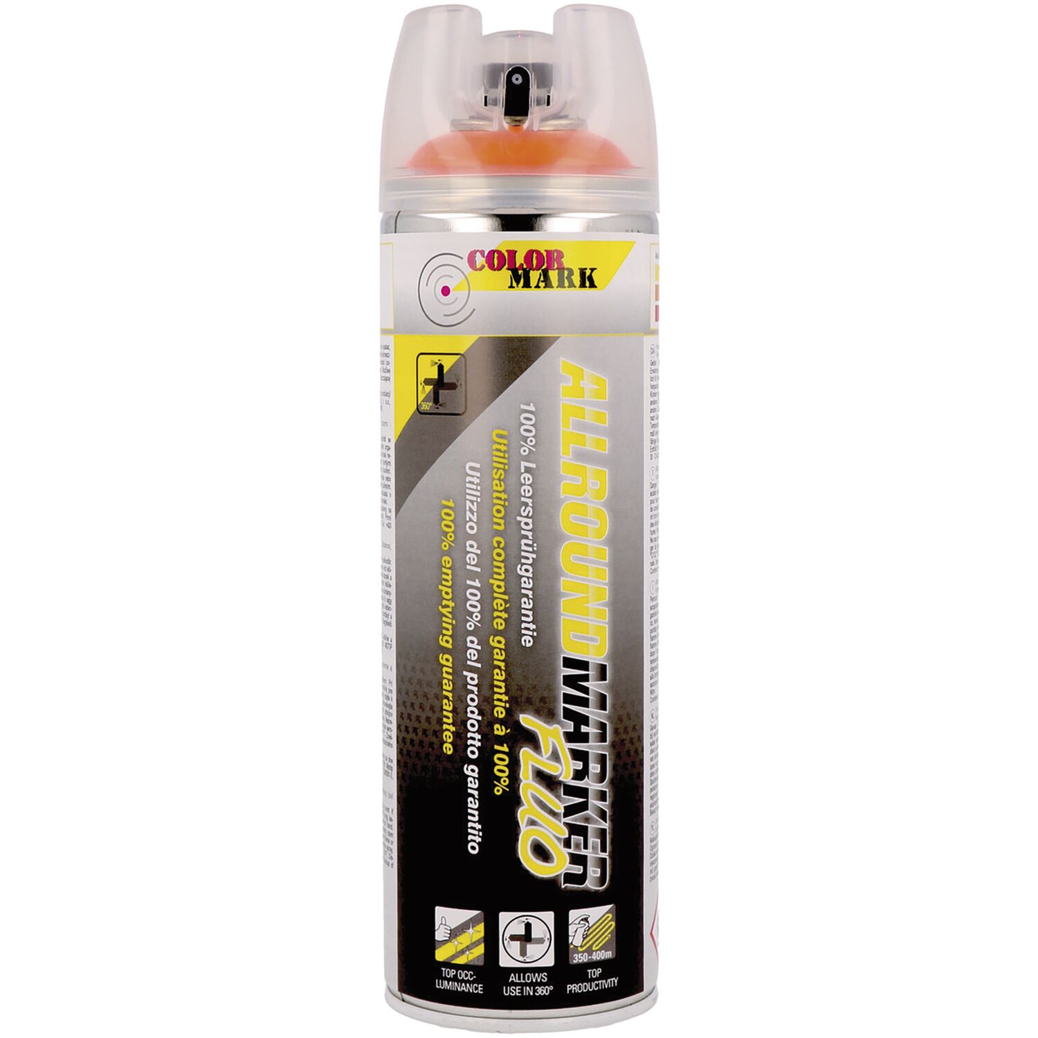 Dupli-Color ColorMark Allroundmarker mit 360°-Ventil leuchtorange (500 ml)