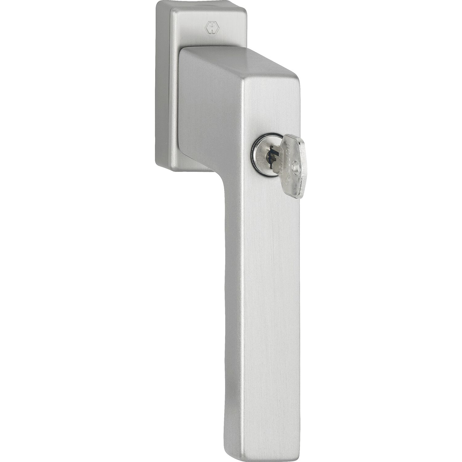 Hoppe Fenstergriff TOULON Sperrzylinder TBT Vierkant 7x43mm edelstahlfarbig matt