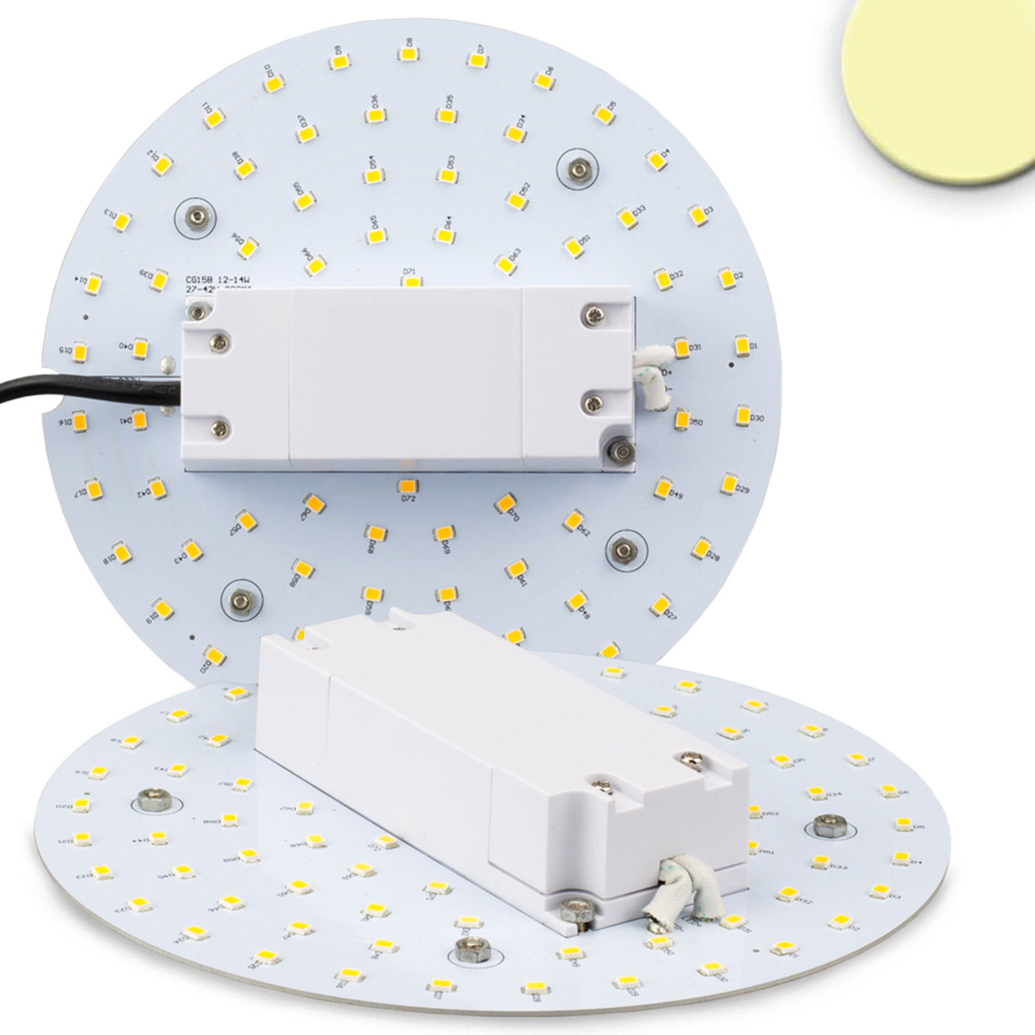 ISOLED LED Umrüstplatine 160mm 12W mit Magnet warmweiß