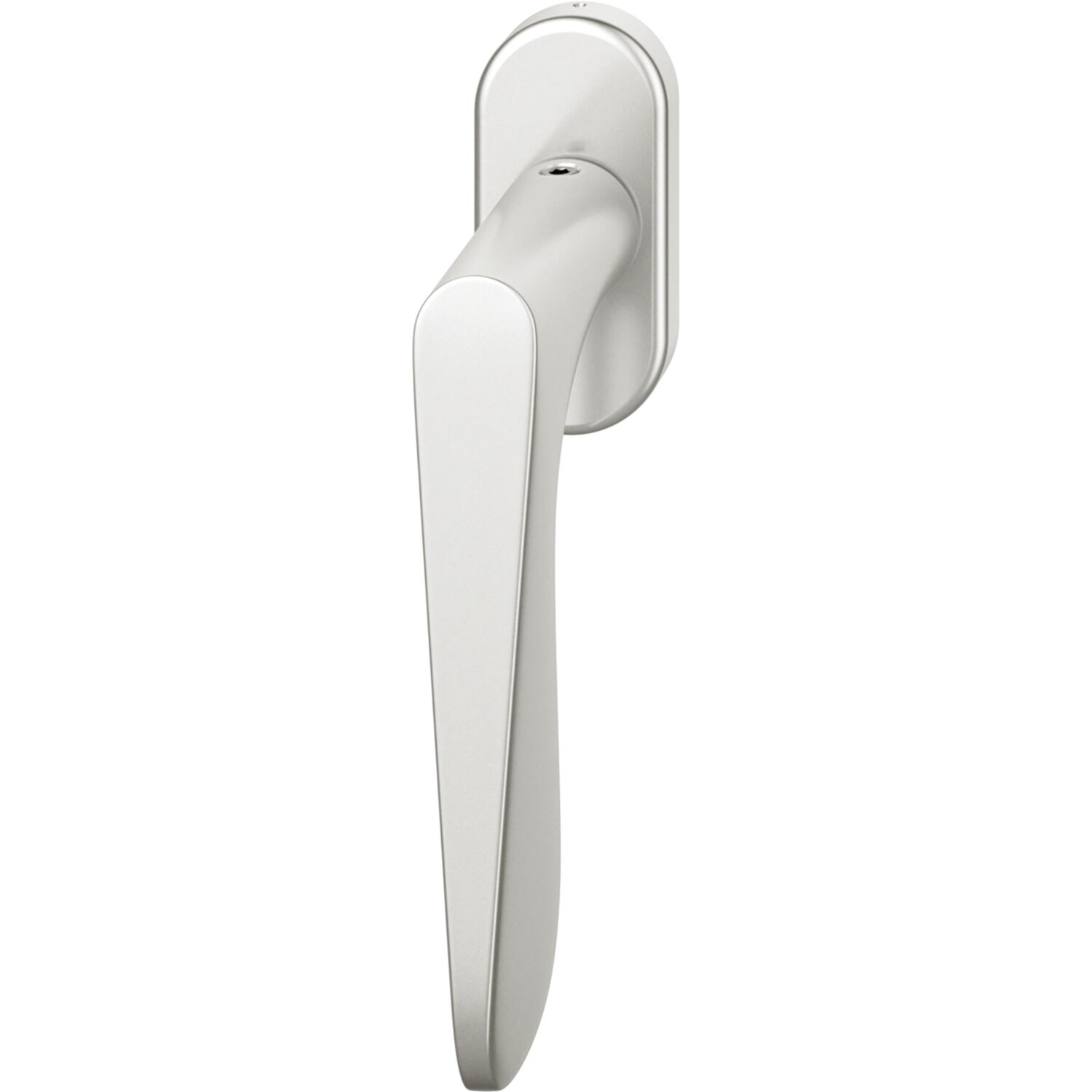 FSB Fenstergriff ovale Rosette Aluminium silber eloxiert