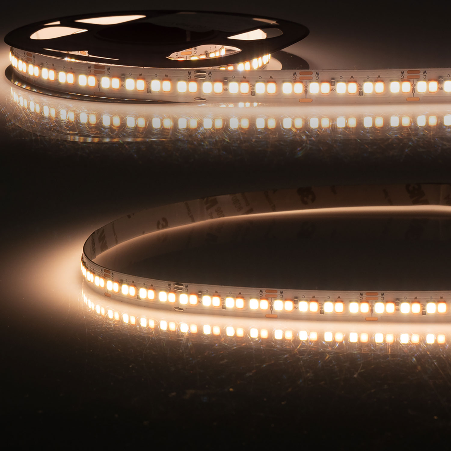 ISOLED LED HEQ918/940 Linear CCT Flexband 48V DC 6W ww + 6W nw IP20 130 lm/W 5m Rolle 256 LED/m