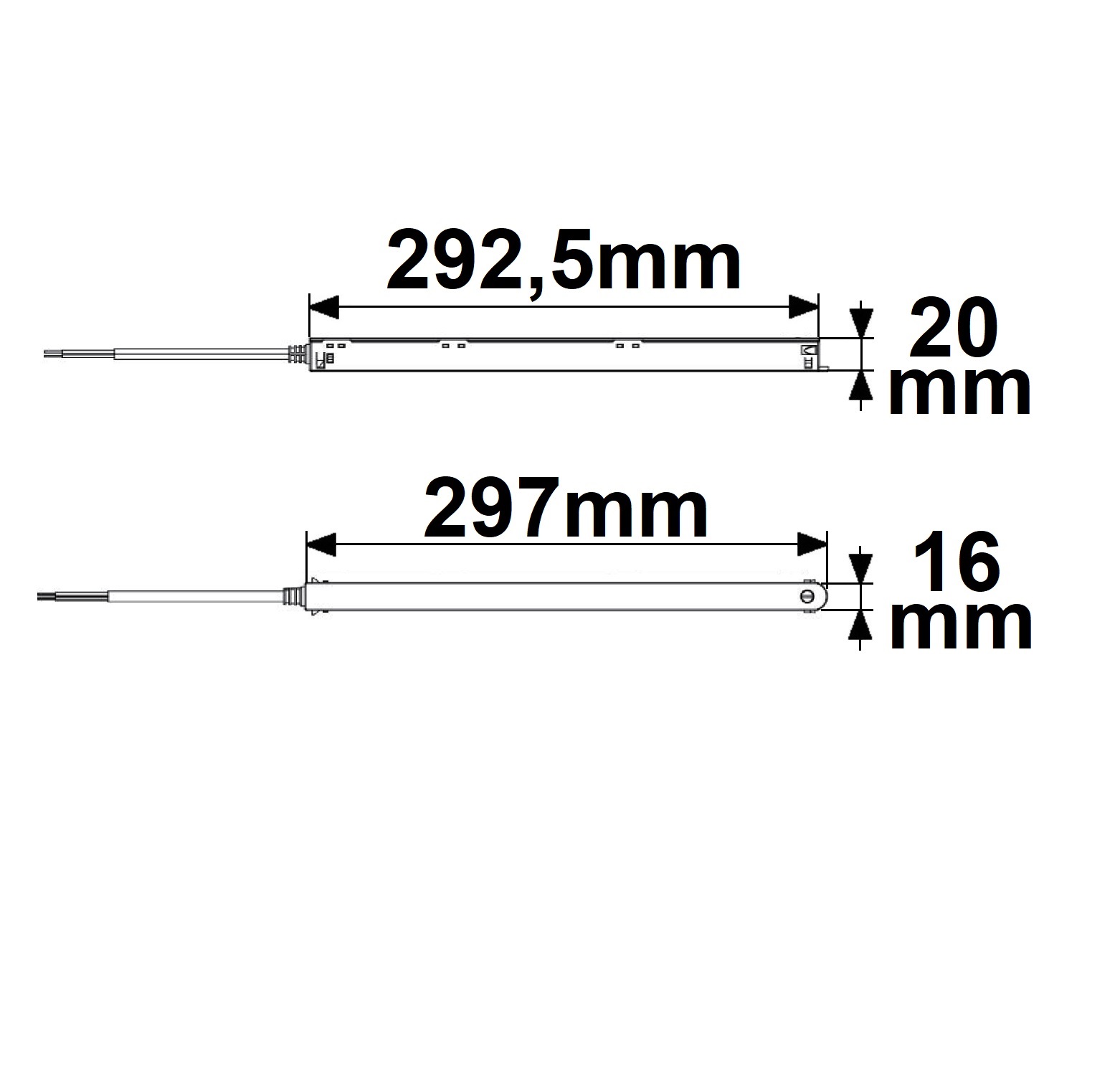 ISOLED Track48 Inline-Trafo weiß 100W 48V DC