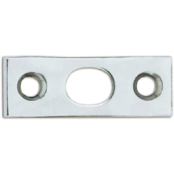 Strenger Türkantriegel-Schließblech, 40 x 15 x 2 mm, verzinkt