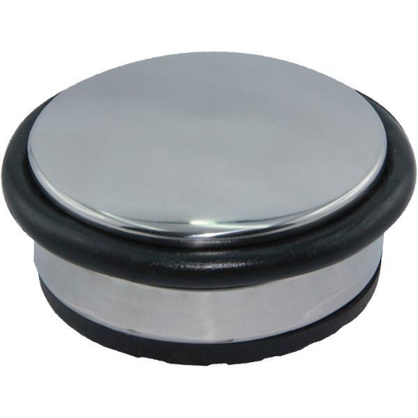 Bodentürpuffer - freistehend rund 95, 1,3kg, H 45mm,Edelstahl poliert,SB