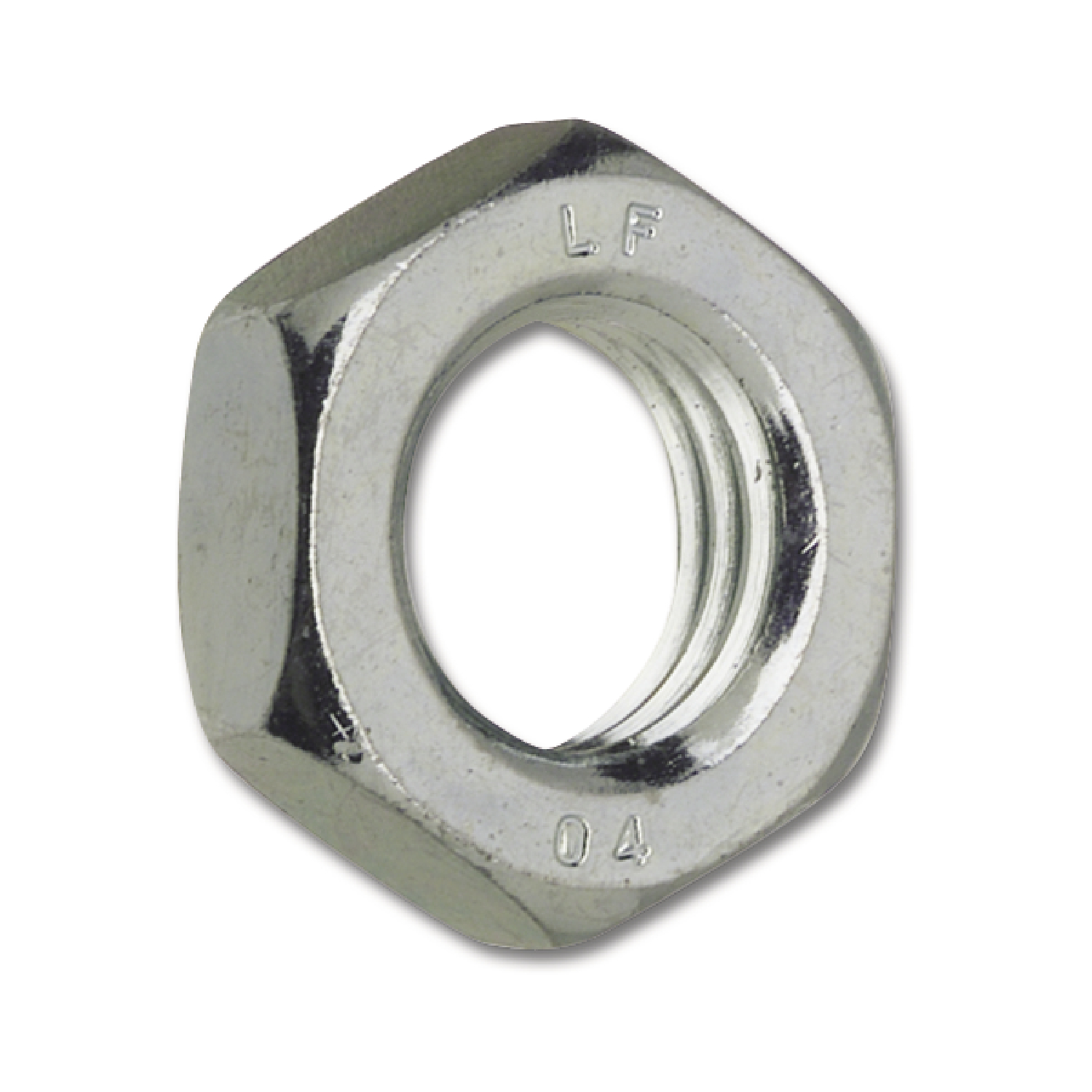 DIN439-2 04 M12 verzinkt flache Linksgewinde-Sechskantmutter (500 Stück)