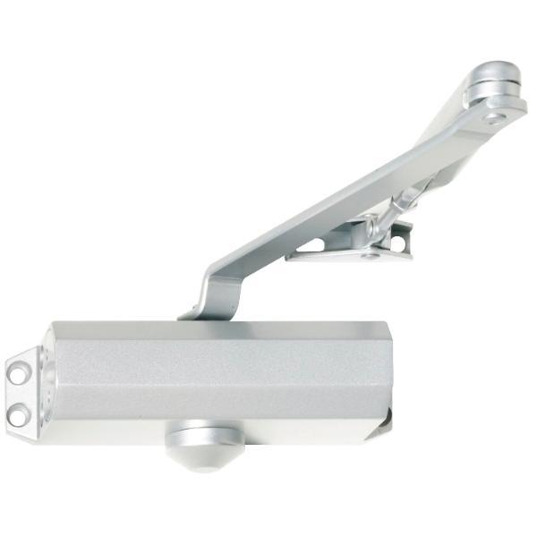 Türschließer TS 10,EN 2/3/4,Gestänge, ohne Feststellung,silber
