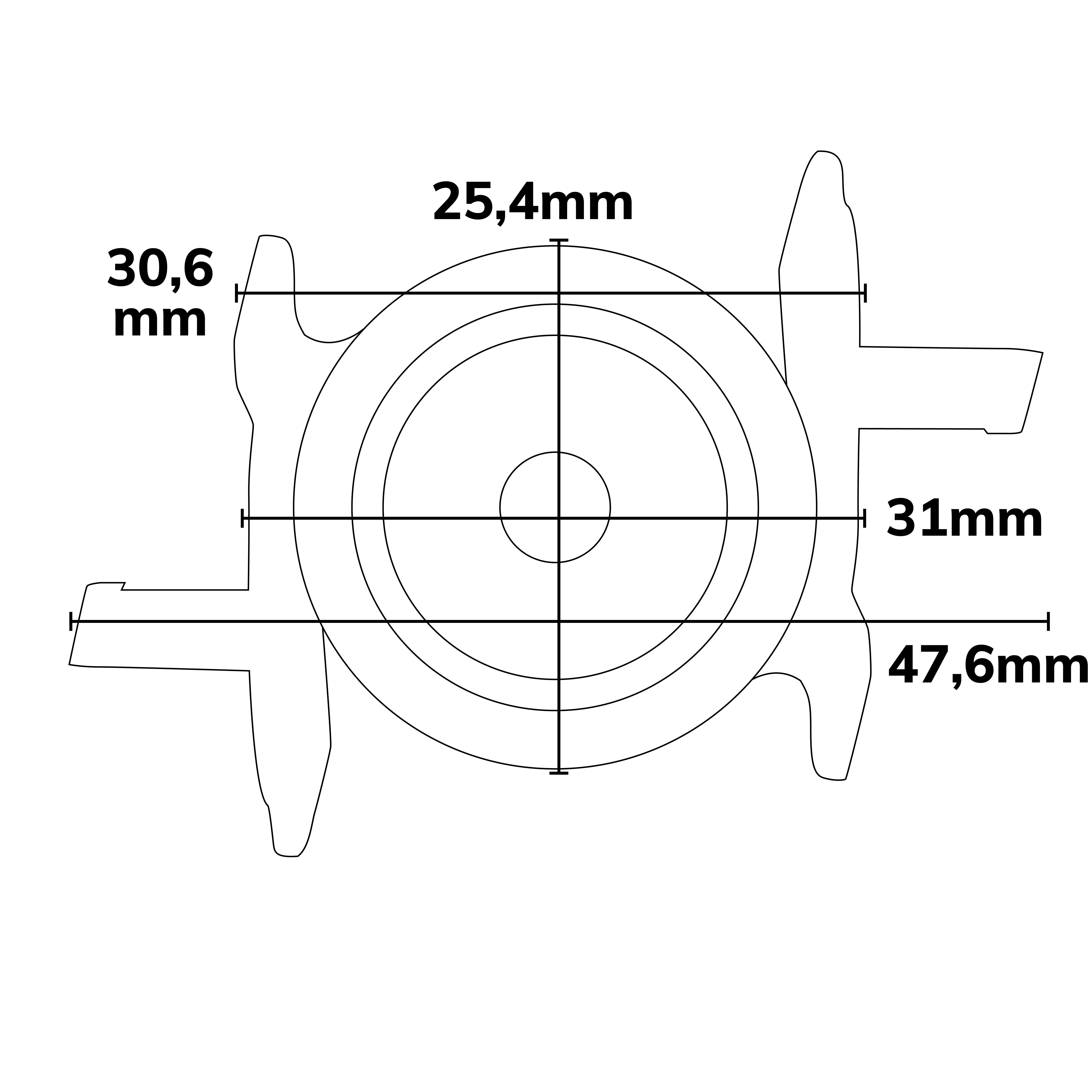 ISOLED Montageklammer Z52 für LAMP30 V2 silber