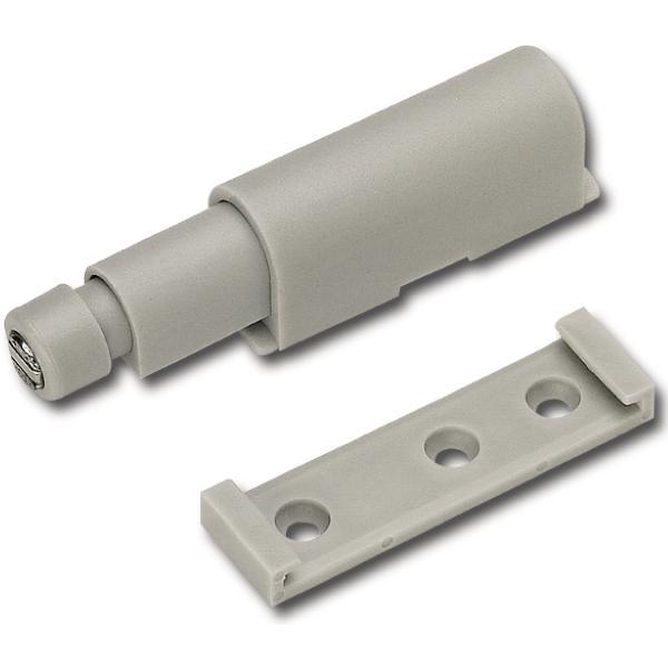 Maco #51.0792-GRIGIO CHIARO Druckfederschnapper, mit Dämpfer, Hub 40, Kunststoff grau