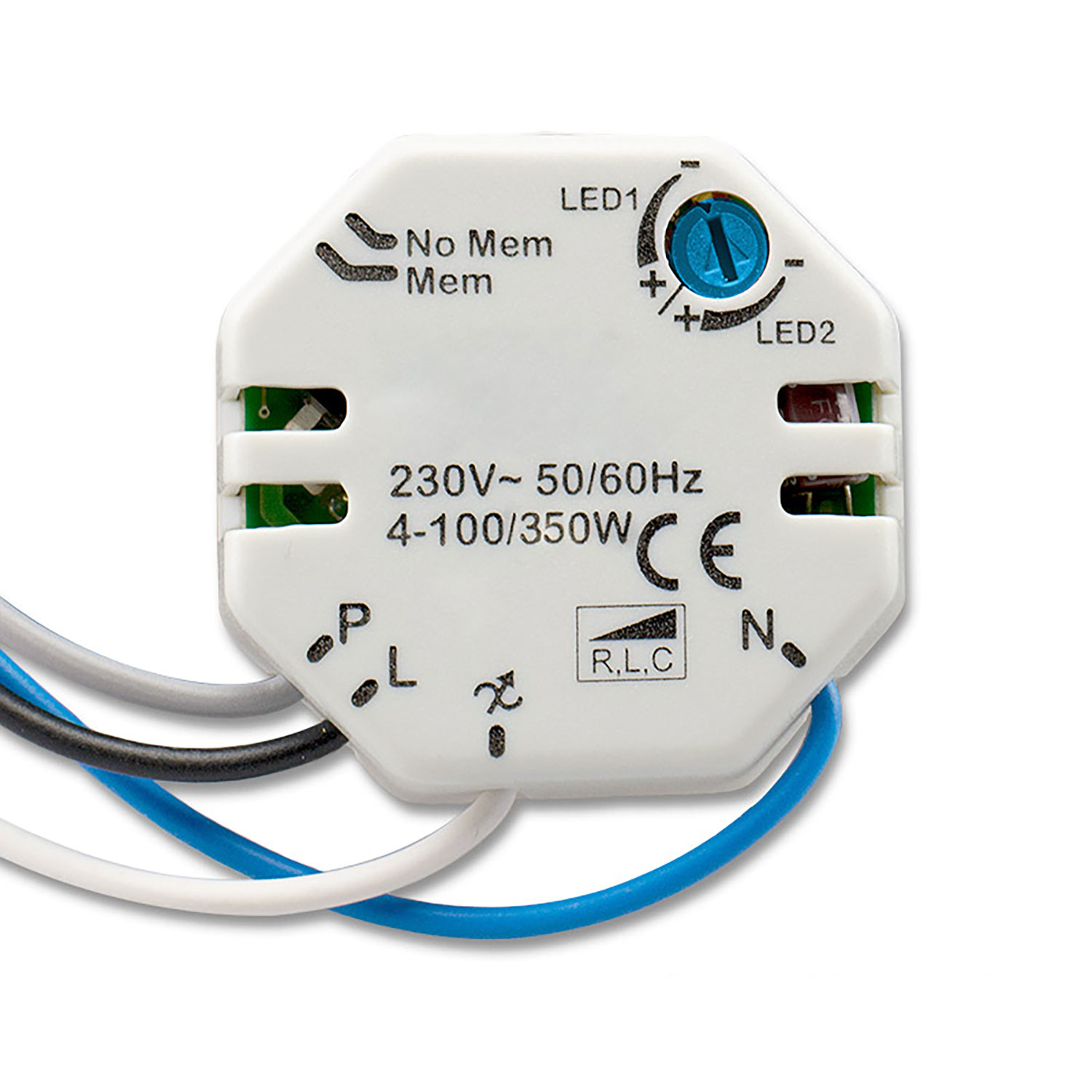 ISOLED Universal-Push Dimmer für dimmbare 230V Leuchtmittel/Trafos 300VA