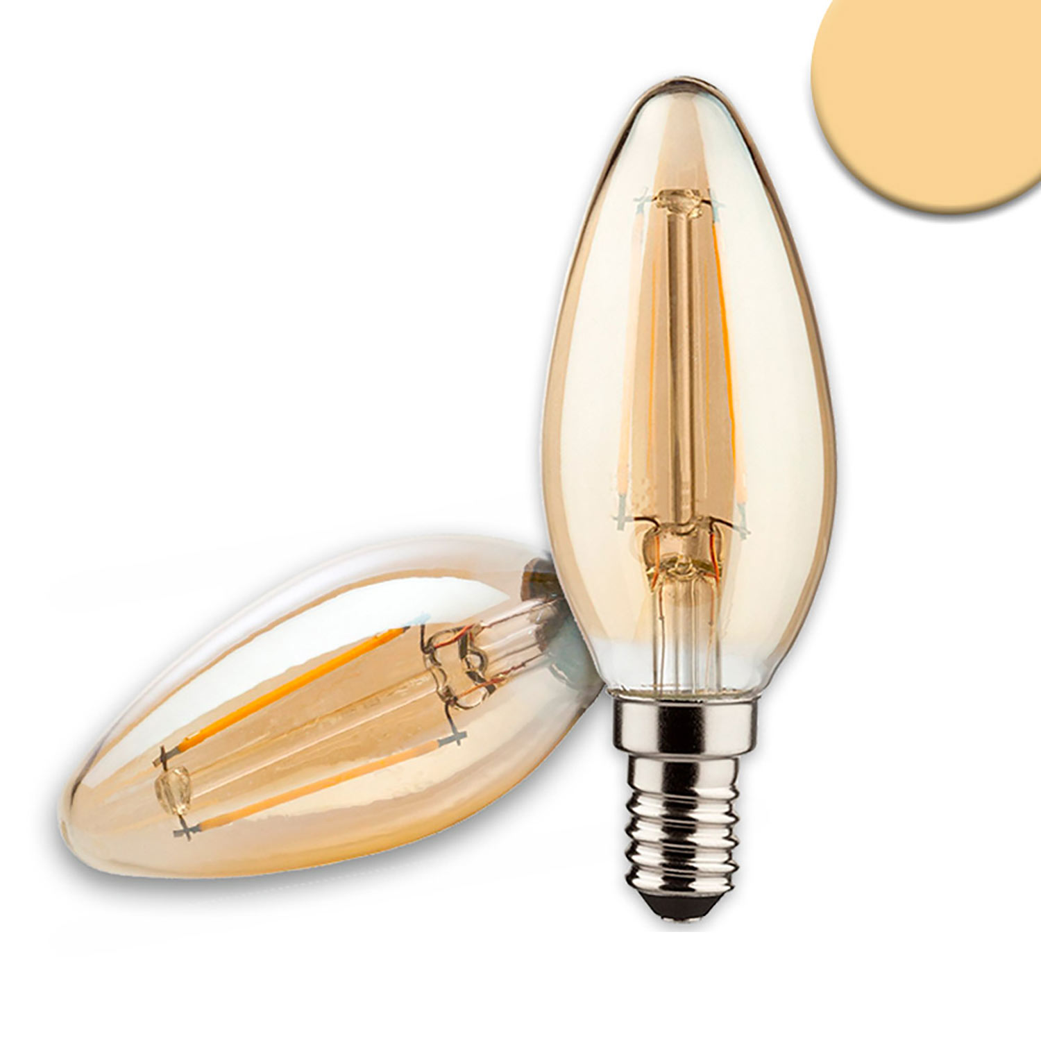 ISOLED E14 Vintage Line LED Kerze 4W ultrawarmweiß dimmbar ISOLED E14 Vintage Line LED Kerze 4W ultrawarmweiß dimmbar
