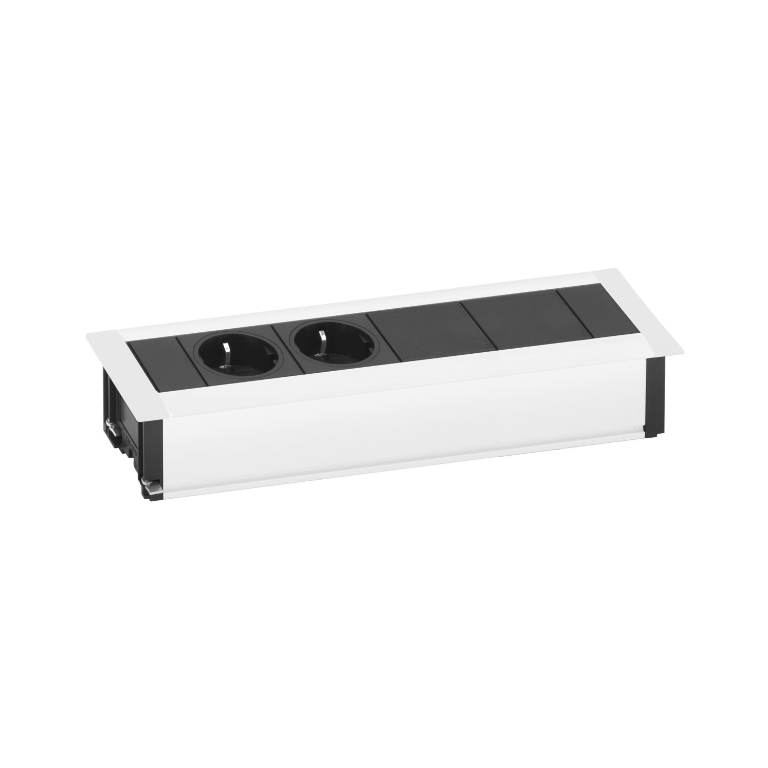 Einbau Steckdosenleiste EVOline Frame-Dock Data, weiß ()