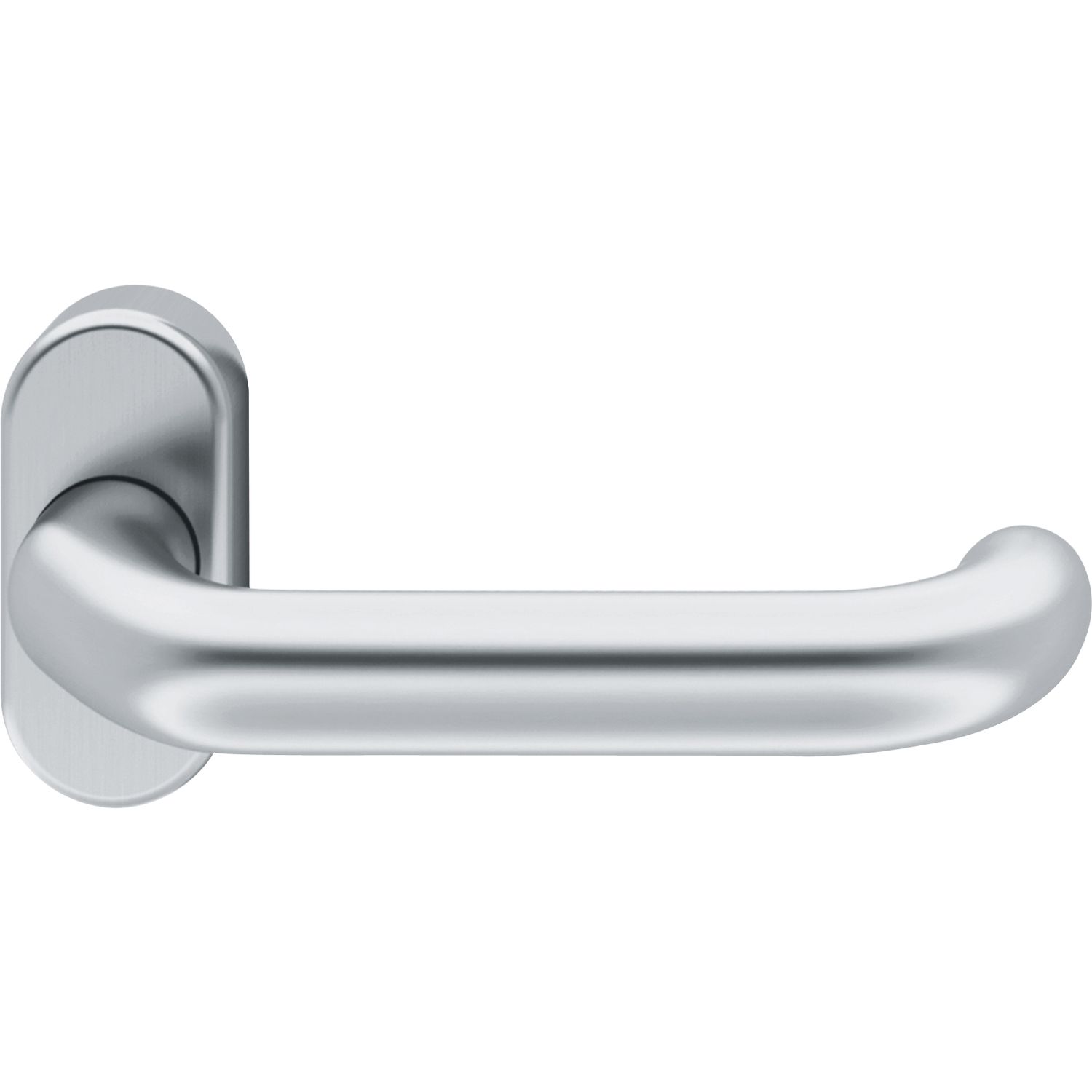 FSB FSB FH-Rahmentürdrücker 97 0625 Standflügel ovale Rosette Edelstahl matt