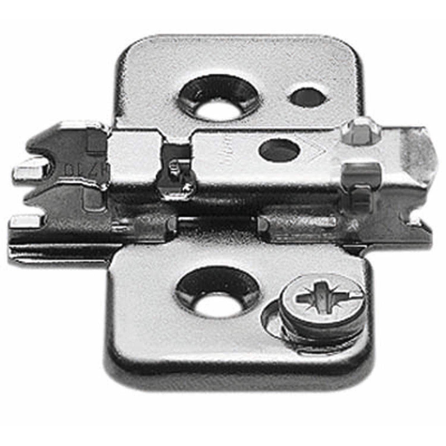 blum CLIP ONYX Exzenter Kreuzmontageplatte, Stahl, Schrauben, Distanz 3 mm