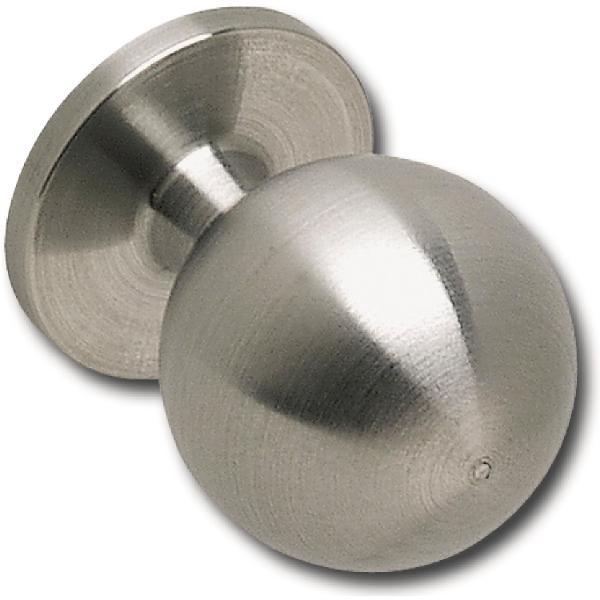 Knopf Sirius ø 15 mm, Tiefe 21 mm, Edelstahl gebürstet