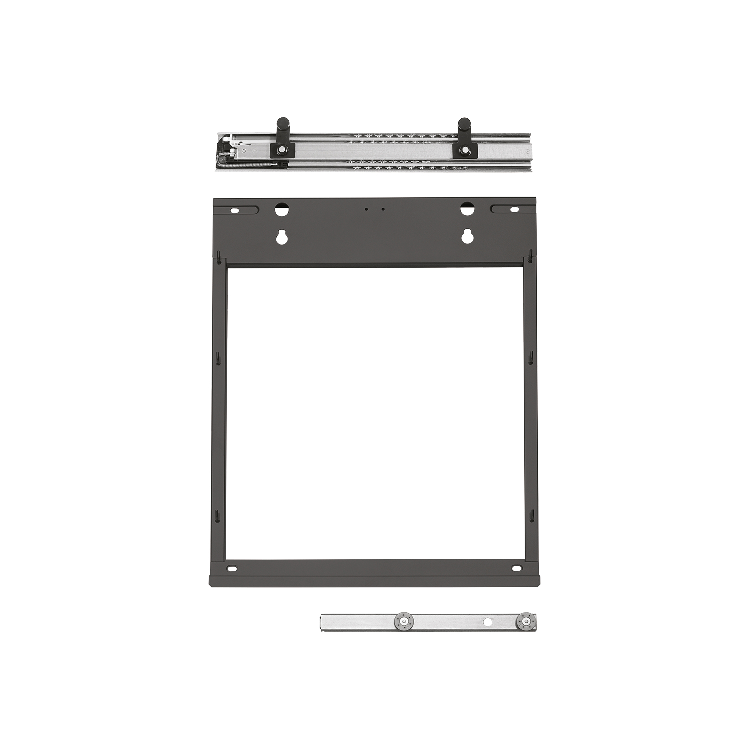 peka Unterschrankauszug Slim Typ 550, LH 610 mm, Stahlblech Anthrazit