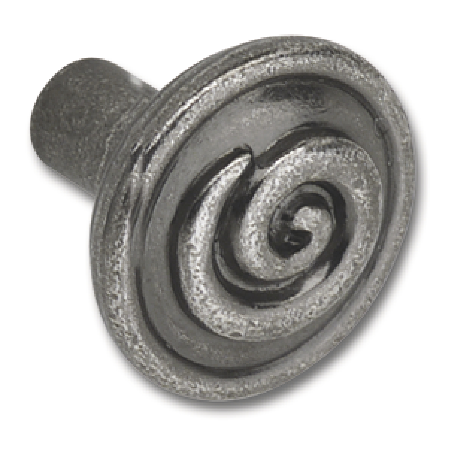 SIRO Knopf Ian Smith ø 30 mm, Tiefe 29 mm, ZN altsilber
