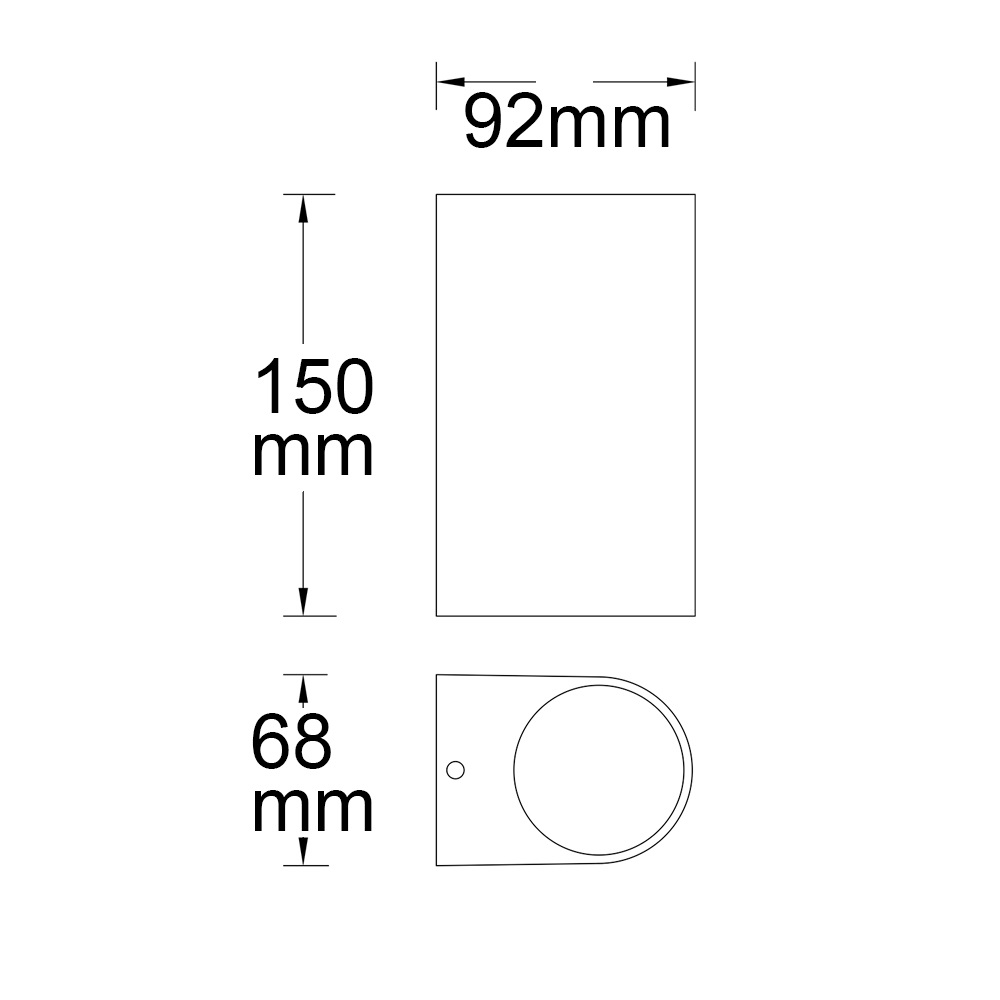 ISOLED Wandleuchte Siara Up&Down 2xGU10 IP54 anthrazit exkl. Leuchtmittel