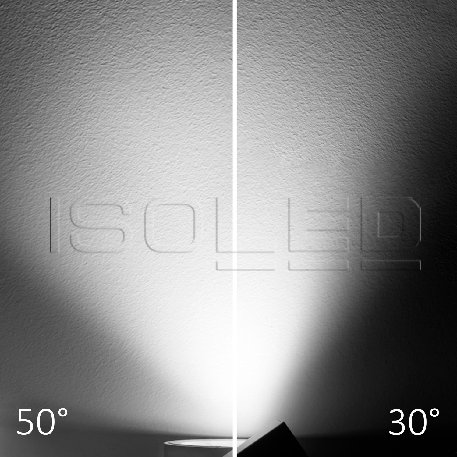 ISOLED 3-Phasen Schienen-Strahler fokussierbar 35W 30°-50° weiß matt 4000K CRI92