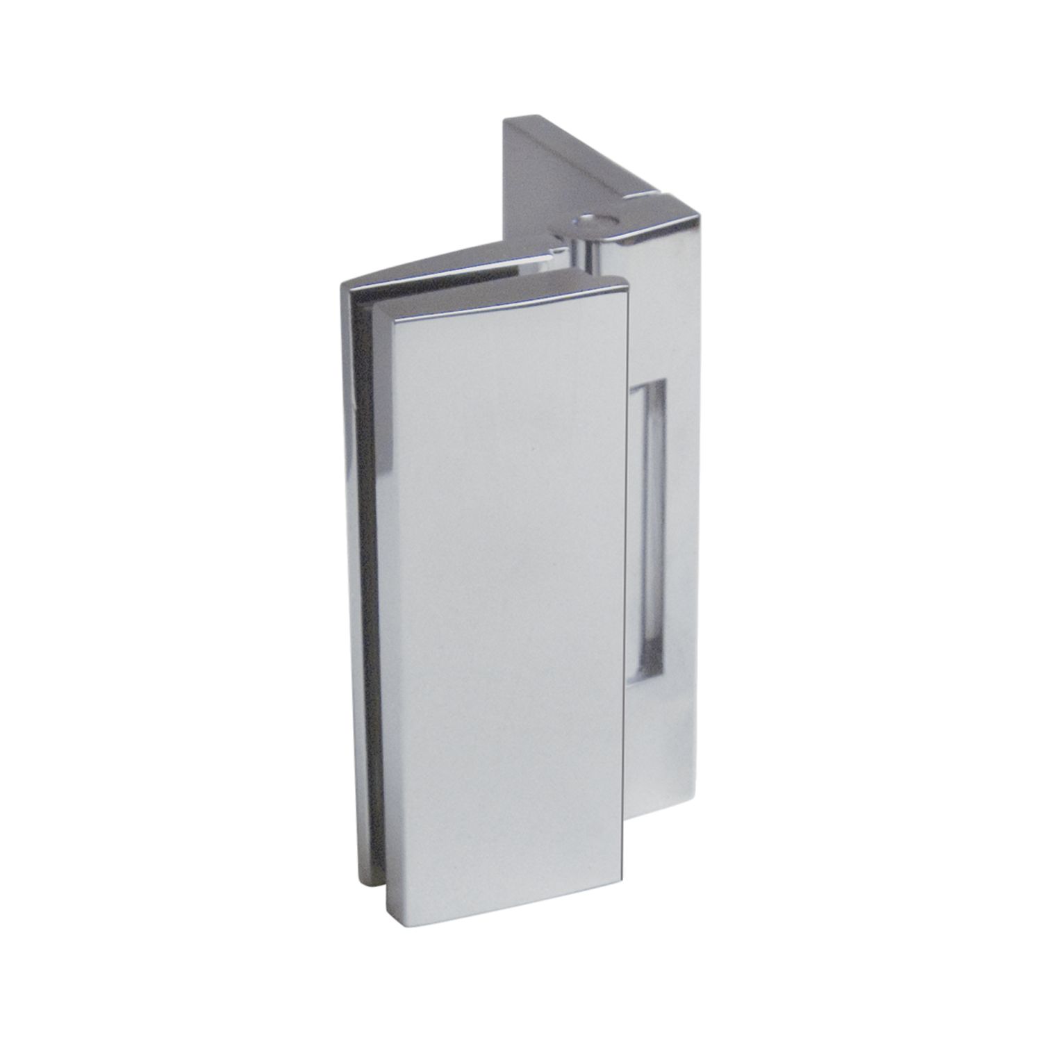 KL megla Duschtürband Bella, 90° Glas-Wand, m. Langloch, nach innen, verchromt poliert