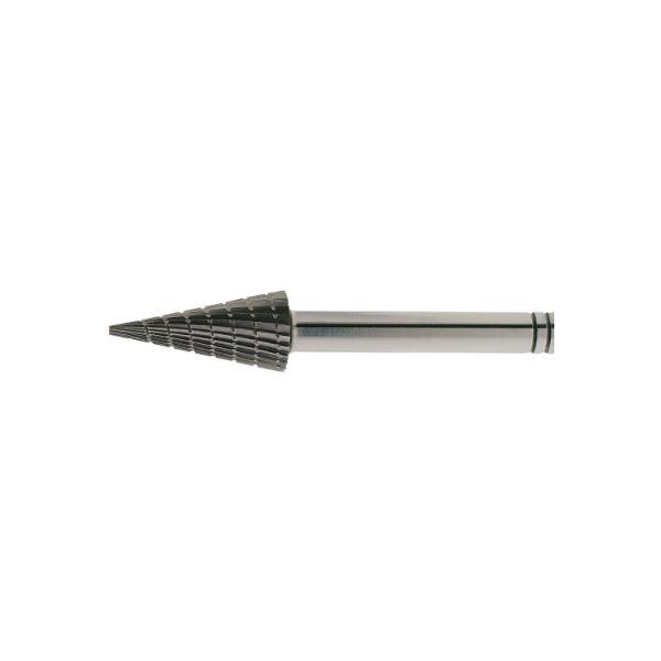 Lukas HSS-Frässtift Form M Spitzkegel Kopf ø 6 mm Länge 18 mm Zahnung 3