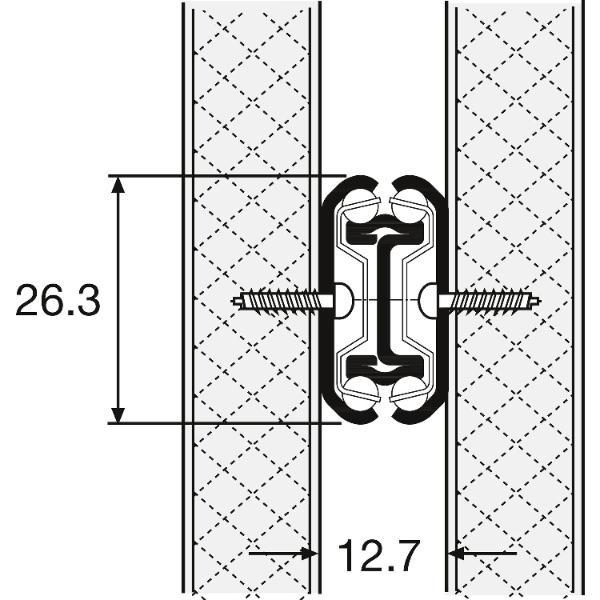 Accuride 2601 Kugelkäfigführung - Vollauszug, Länge 350 mm, Stahl verzinkt