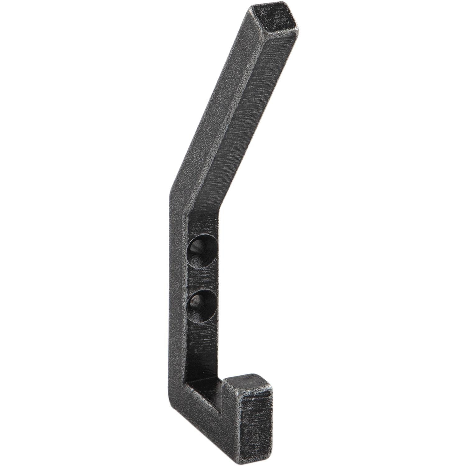 Halcö Huthaken Ischgl B 10 mm, H 120 mm, Eisen verzinkt schwarz passiviert