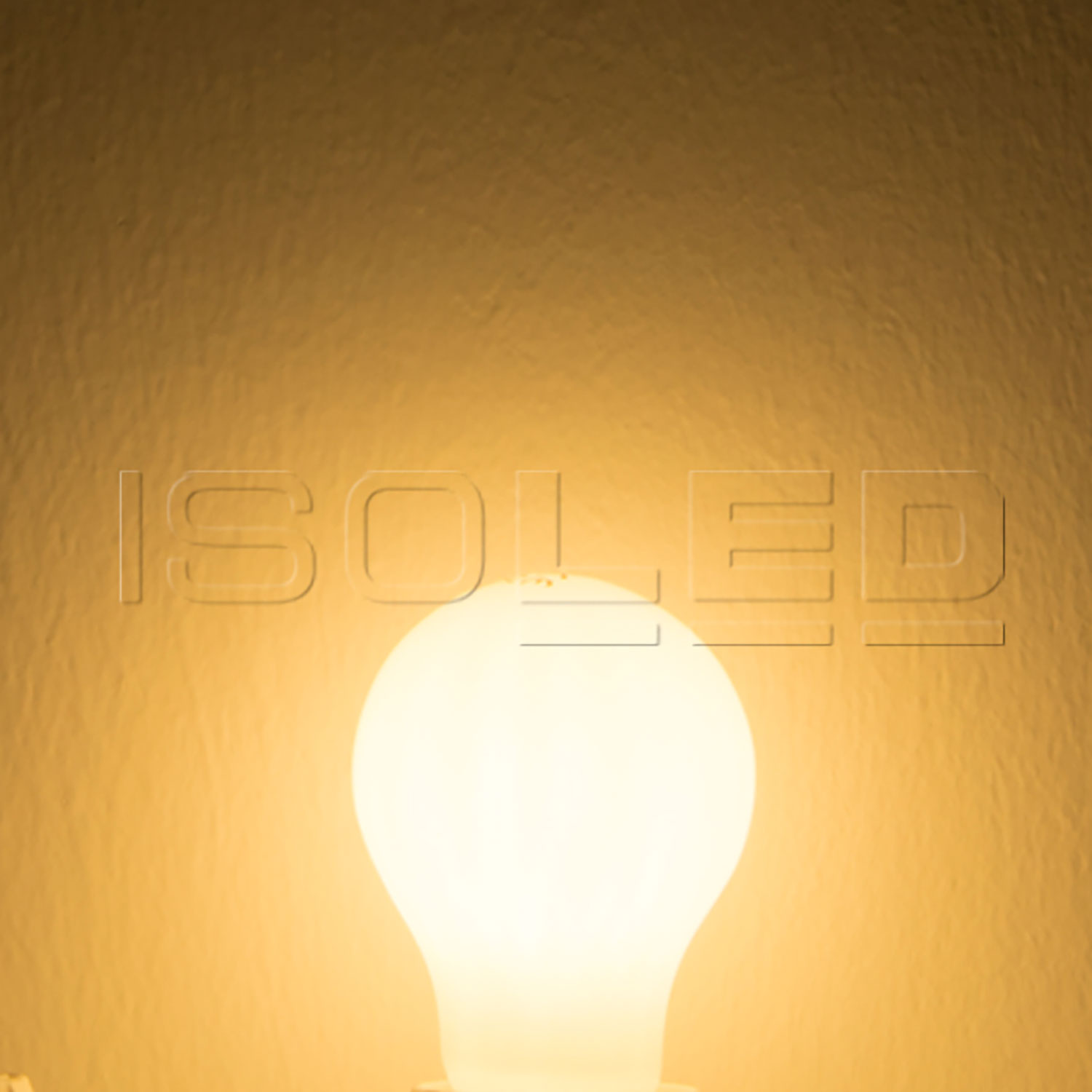 ISOLED E27 LED Birne 8W milky warmweiß dimmbar