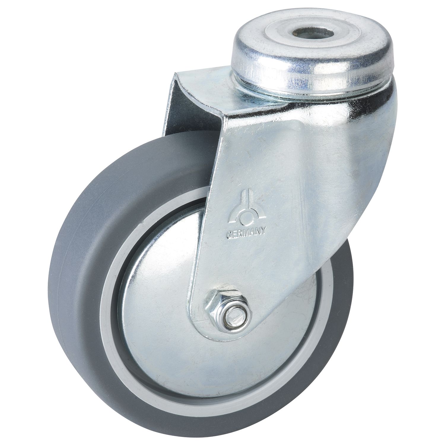 Dörner + Helmer Lenkrolle TPE Fadenschutz 75 mm 50 kg Rückenloch
