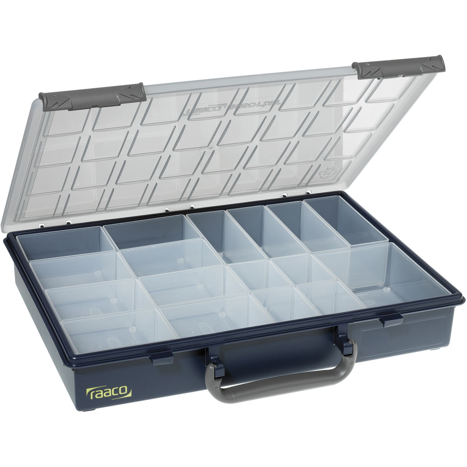 RAACO Sortimentkoffer Assorter 55 4x8-17 mit 17 Einsätzen 338 x 261 x 57 mm