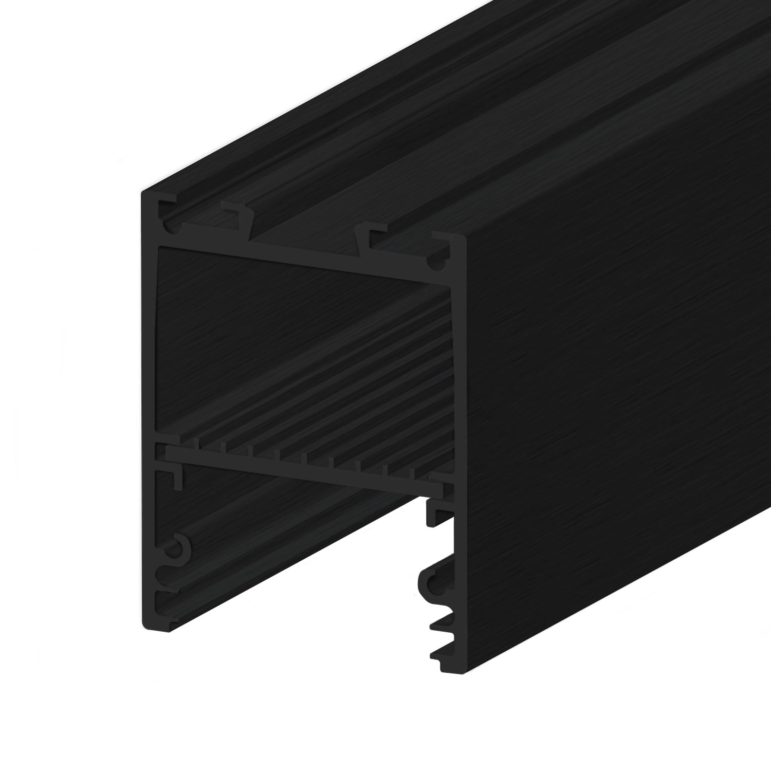 ISOLED LED Leuchtenprofil LAMP30 V2 Aluminium schwarz RAL 9005 200cm