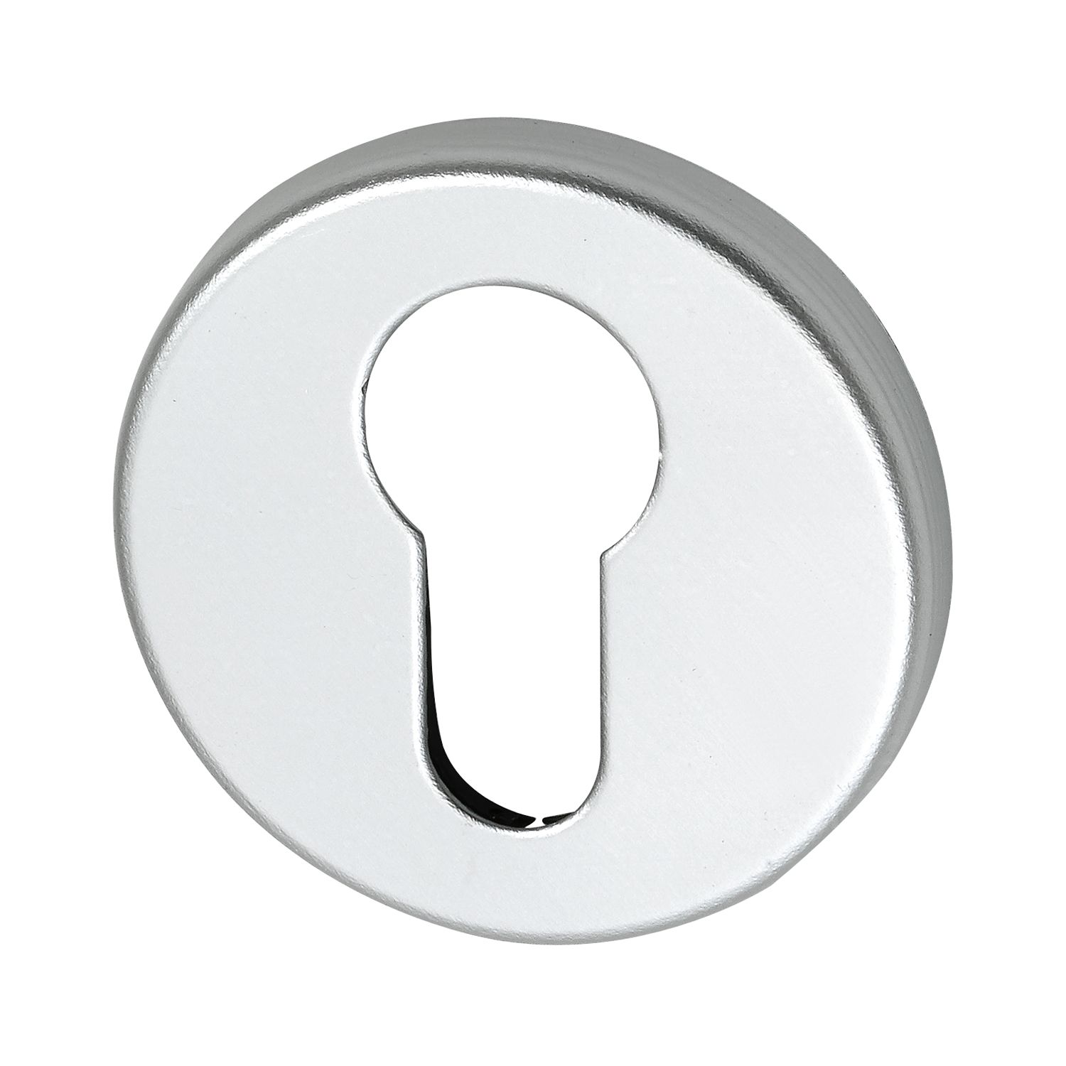 SCH-LINE Zylinderrosette PZ, U-/L-Form, ø 50 mm, Höhe 7 mm, silber eloxiert