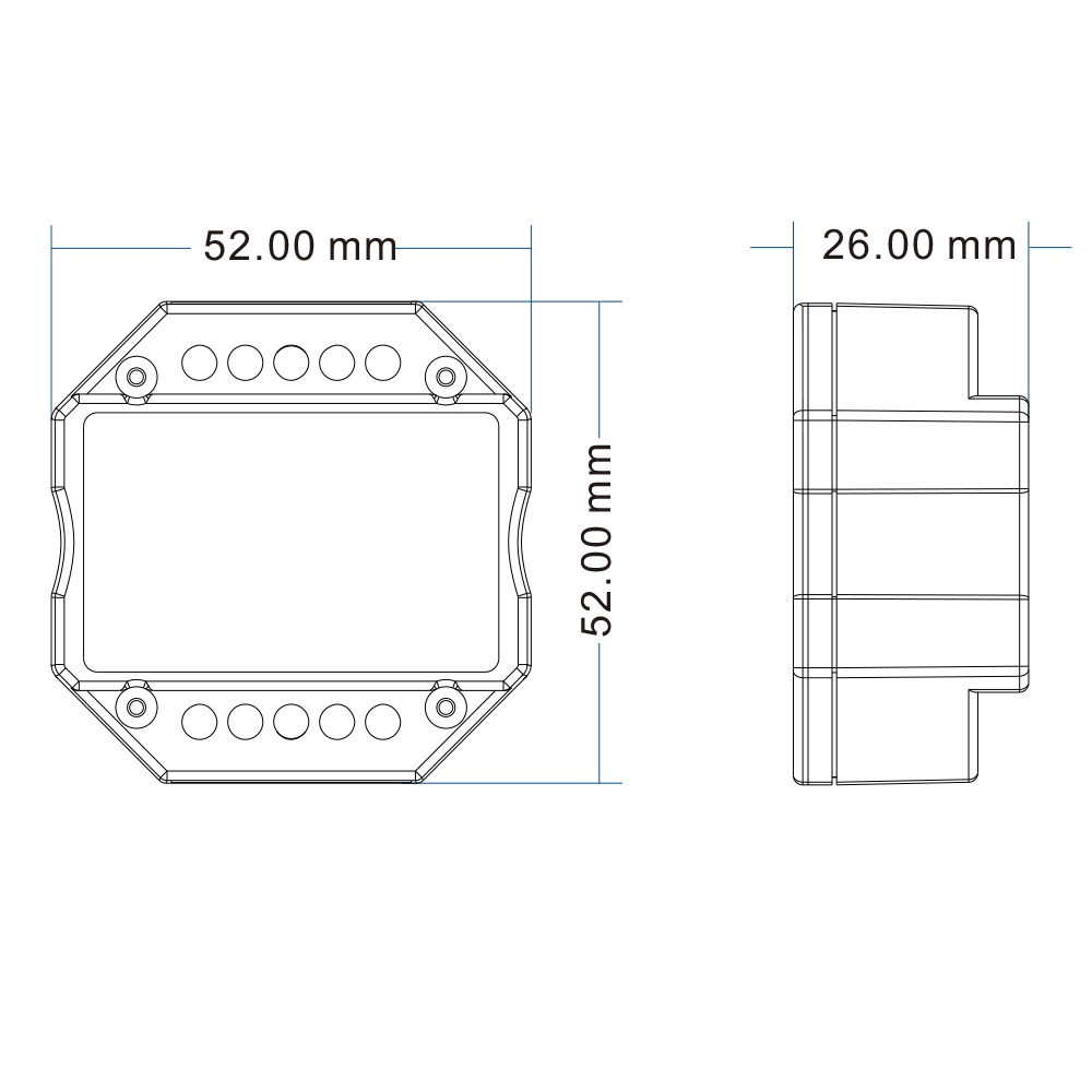 ISOLED Sys-Pro Push/Funk Mesh-Dimmer mit 0/1-10V Output und Switch 85-265V 1.5A