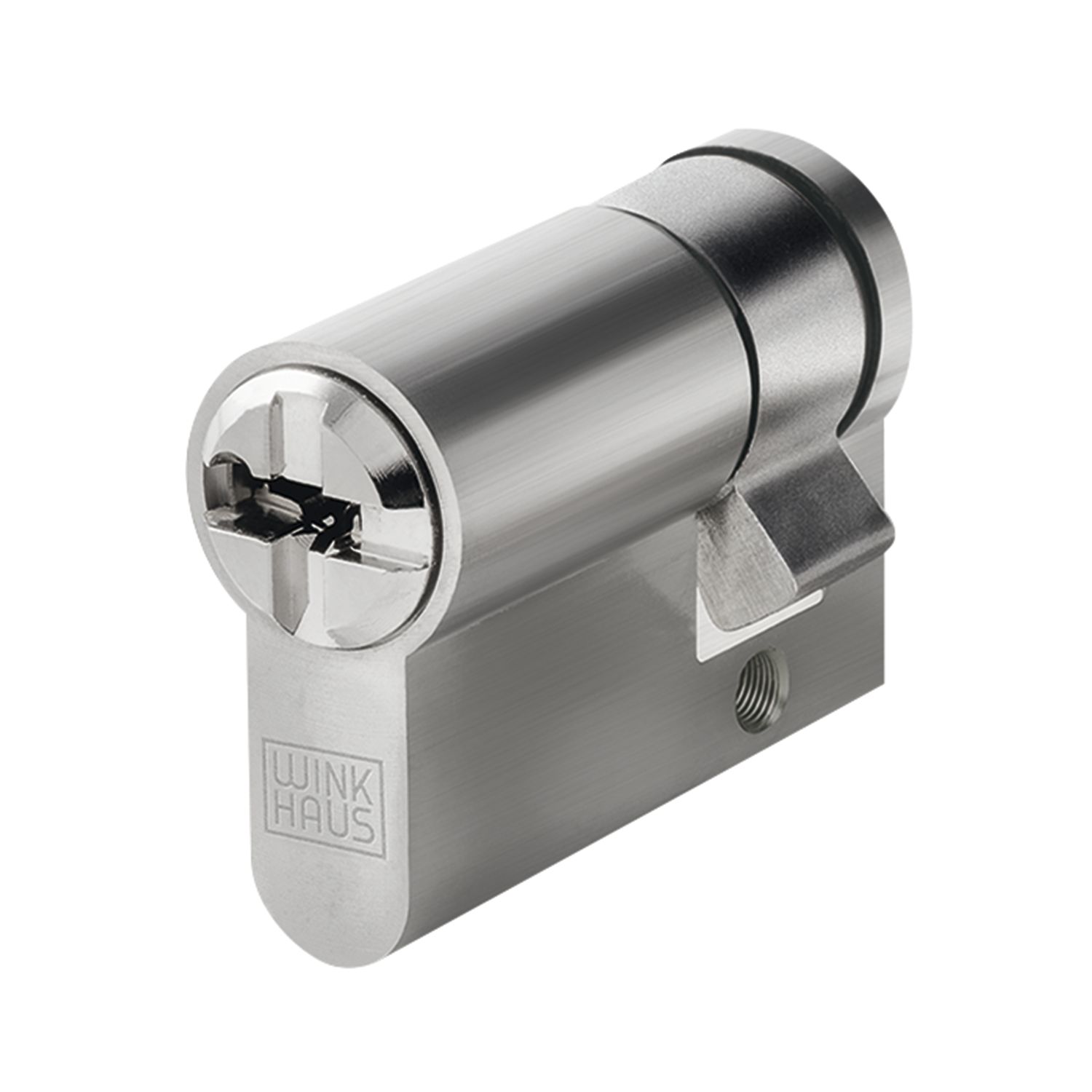Winkhaus Einbauhalbzylinder key Tec N-Tra, Ergänzungsprogramm, 40 mm, vernickelt matt