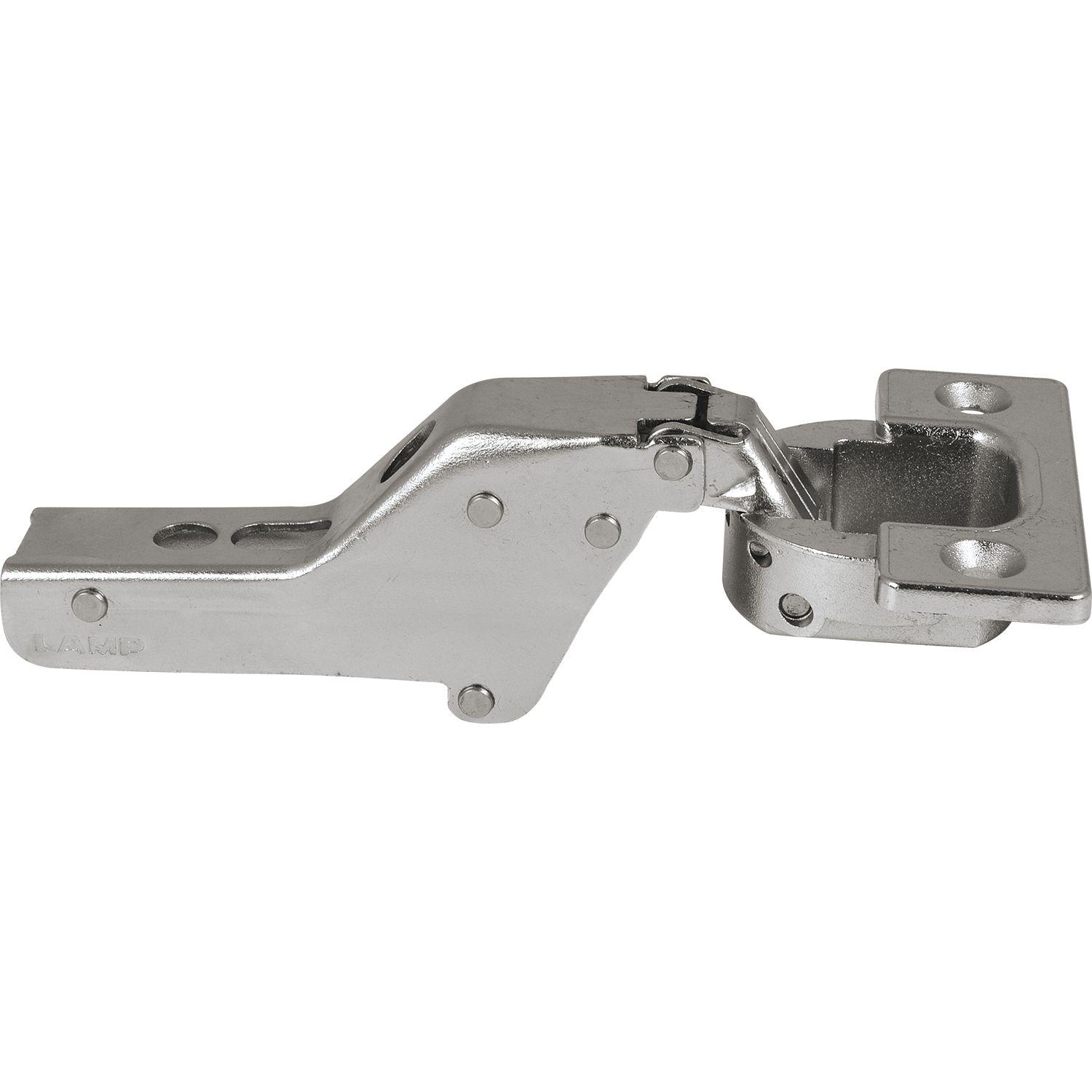 Lamp® Schwerlast Möbel Scharnier 95°, Innenanschlag, mit Feder, vernickelt
