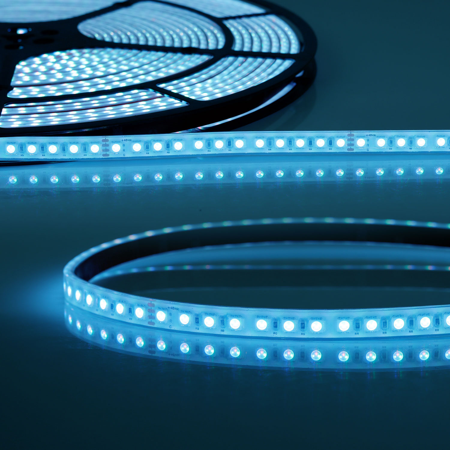 ISOLED LED AQUA RGB 48V Flexband 14,4W IP68 20m Rolle 96 LED/m ISOLED LED AQUA RGB 48V Flexband 14,4W IP68 20m Rolle 96 LED/m