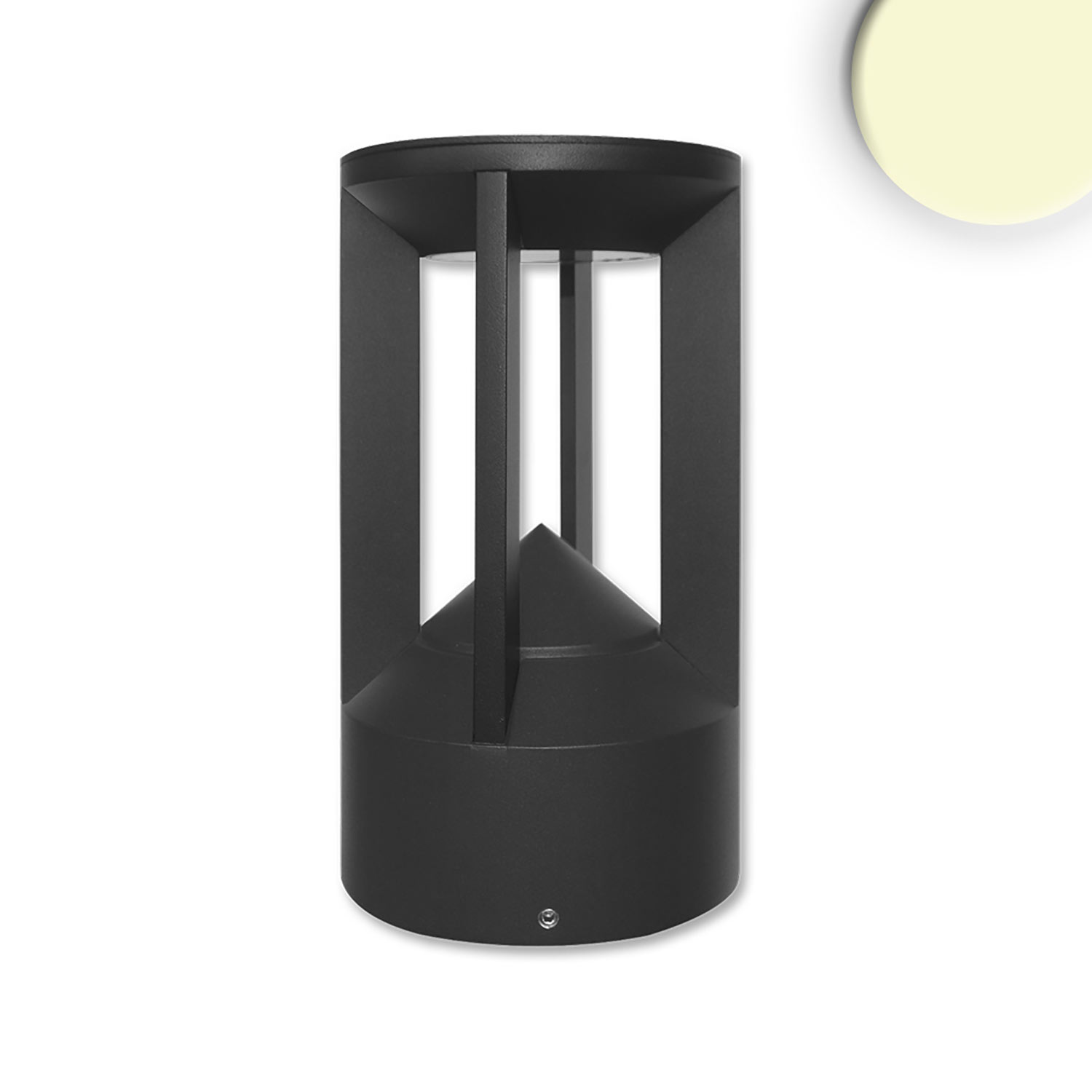 ISOLED LED Leuchte Poller-4 9W sandschwarz warmweiß
