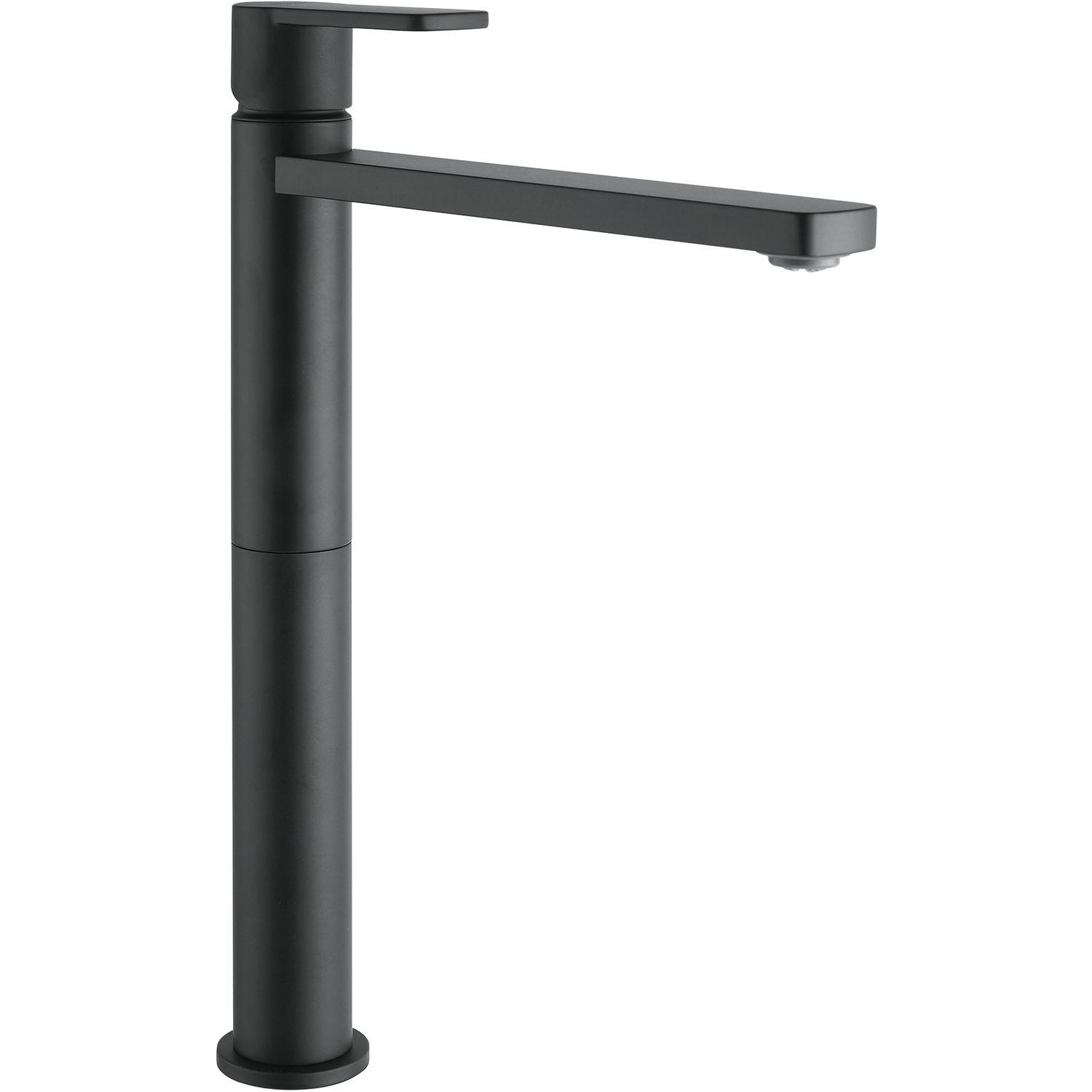 Waschtischarmatur Glam XL druckfest, Schwarz matt