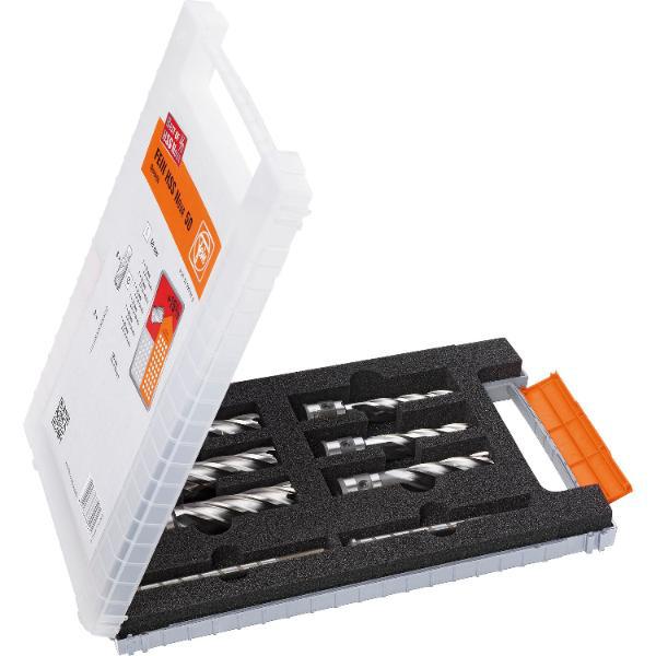 Fein HSS-Kernbohrer-Set mit QuickIn Aufnahme ø 12,14,16,18, 20, 22 mm/50 mm