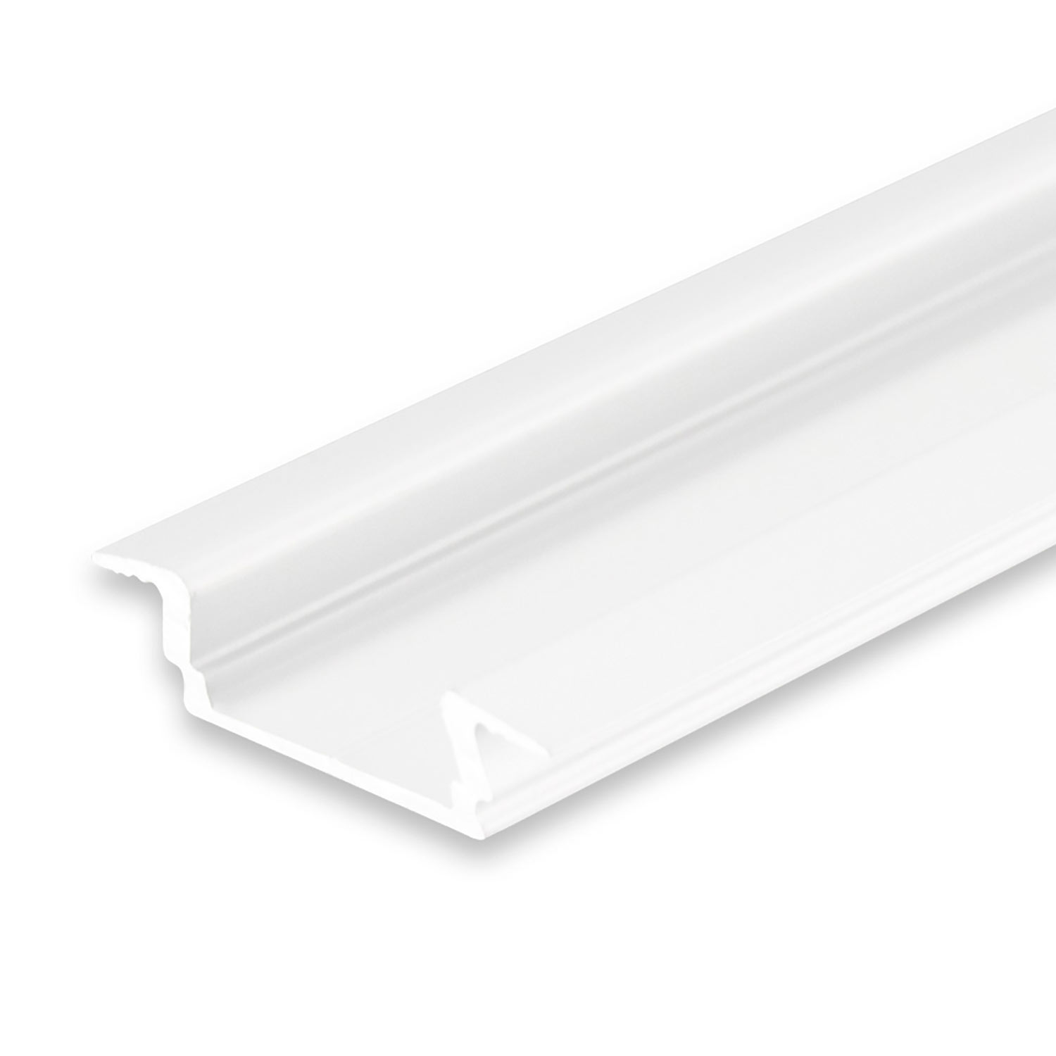 ISOLED LED Einbauprofil DIVE12 FLAT Aluminium pulverbeschichtet weiß RAL 9010 200cm