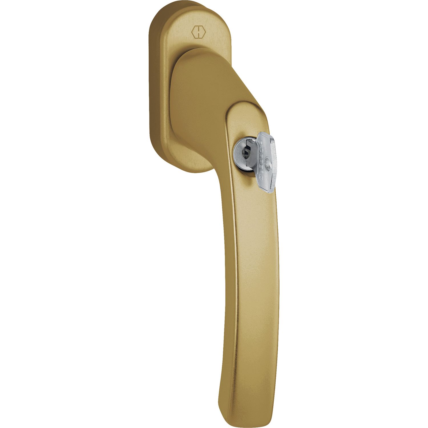 Hoppe Fenstergriff LIÈGE Sperrzylinder Vierkant 7x40 35 Nm bronze eloxiert