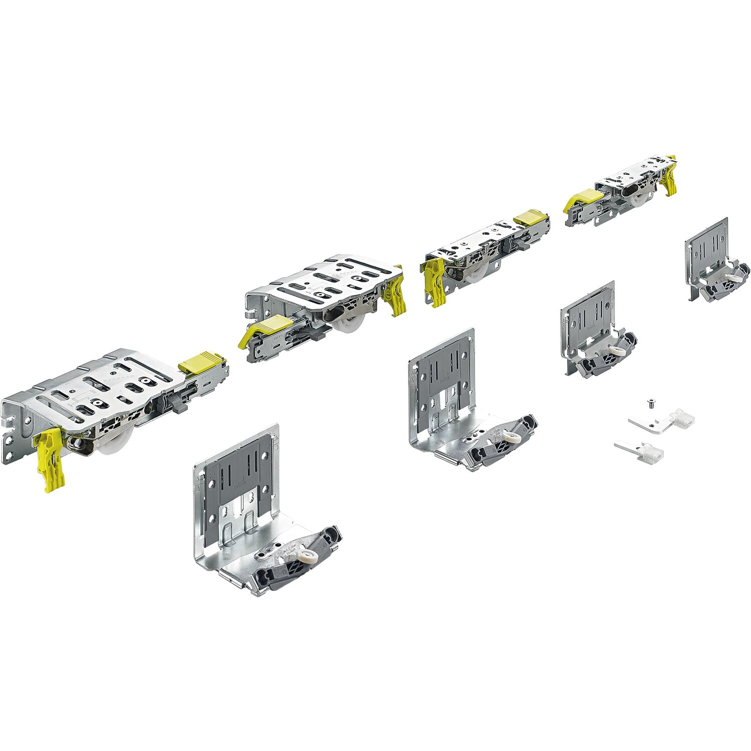 Hettich TopLine XL Schiebetürbeschlag-Set 2000 x 3000, 2-türig 18-30 mm