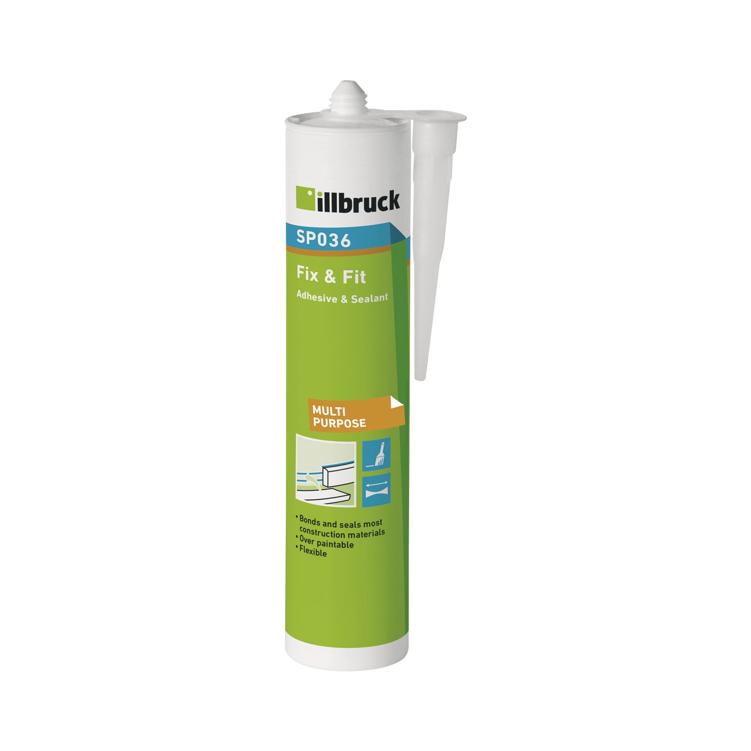 illbruck SP036 Fix & Fit, Kleb- und Dichtstoff 310ml weiß