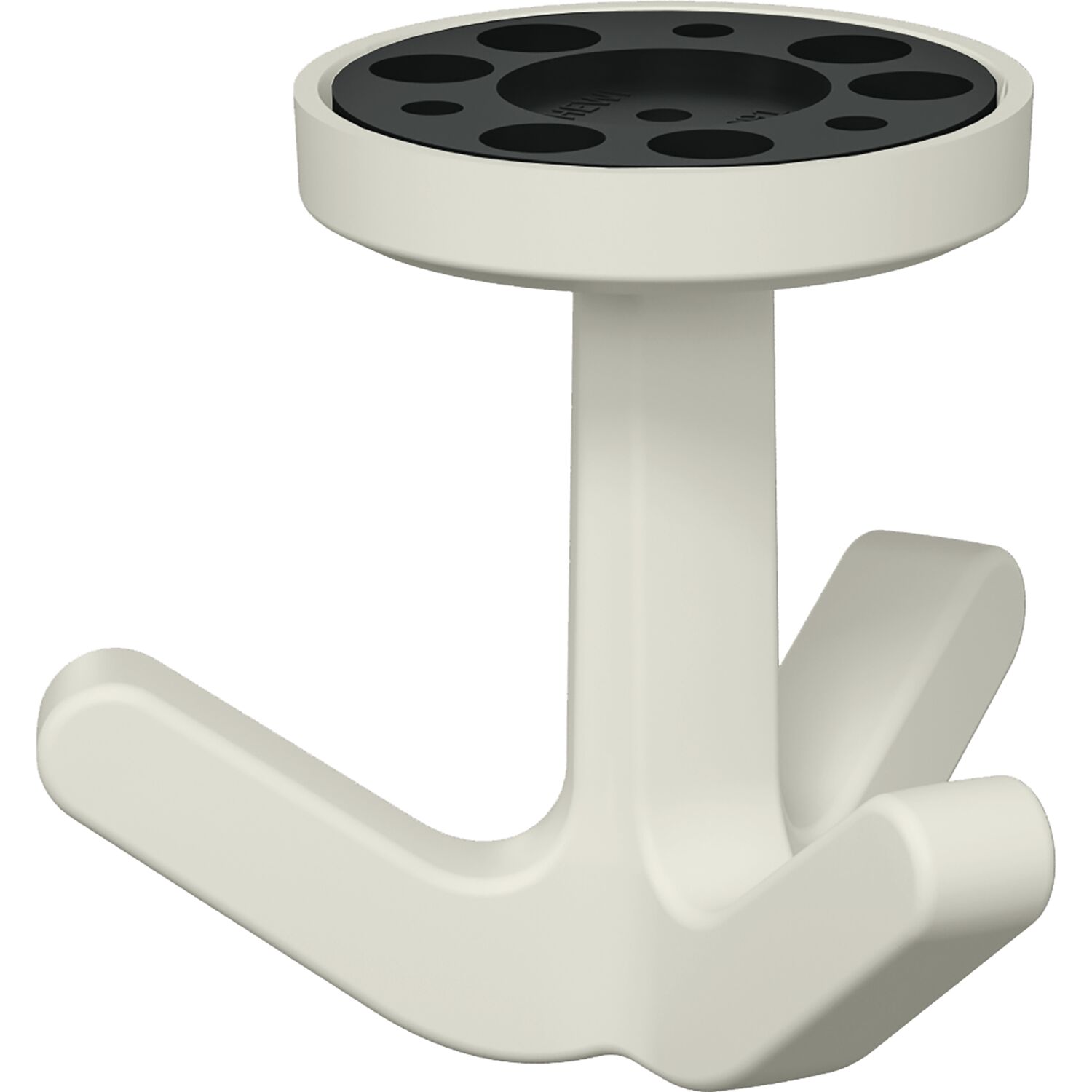 Dreifach-Drehhaken HEWI 477.94B030 elastisch, Kunstoff TPU reinweiß matt