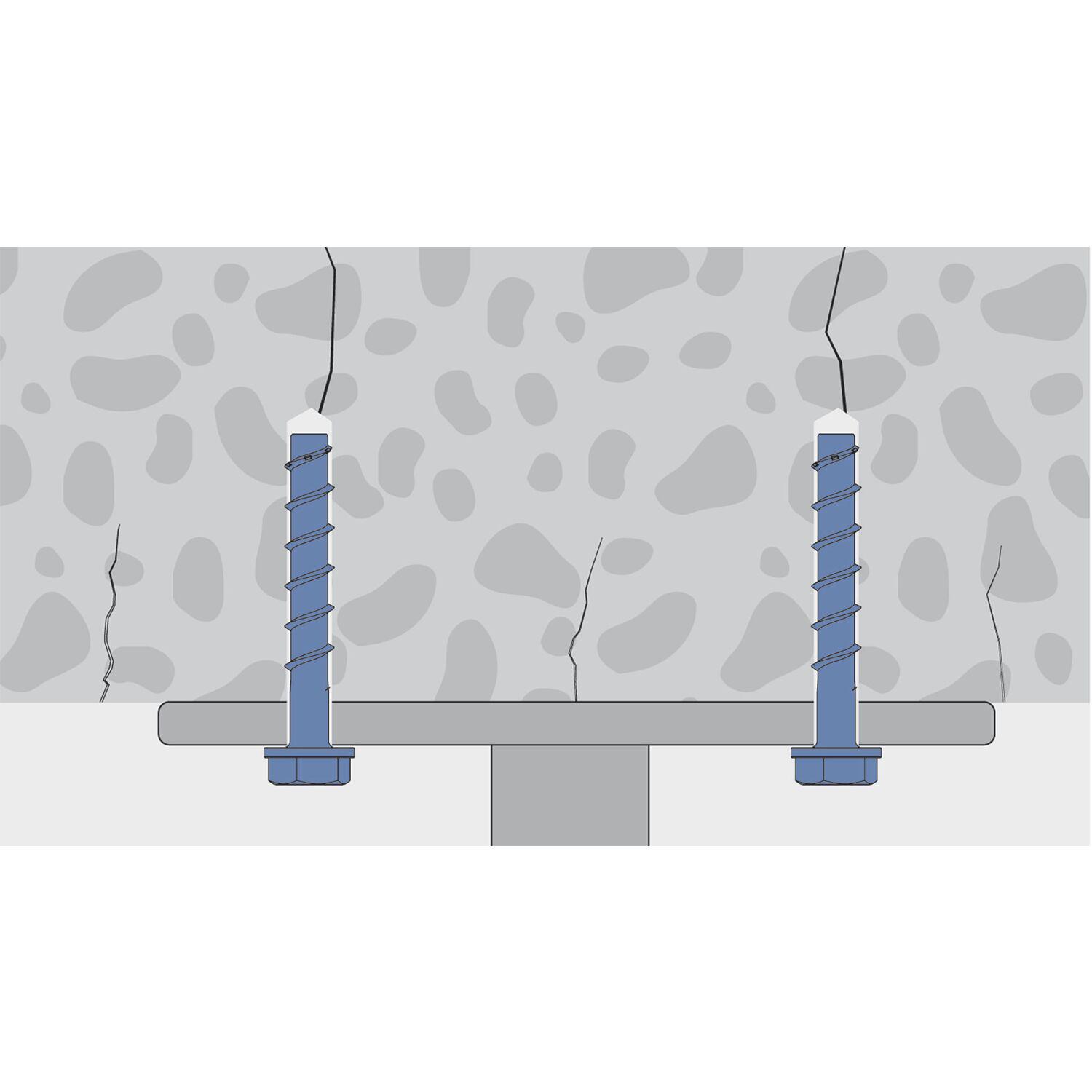 Betonschraube MCS-S 10x 60 zinklamellenbeschichtet (50 Stück)